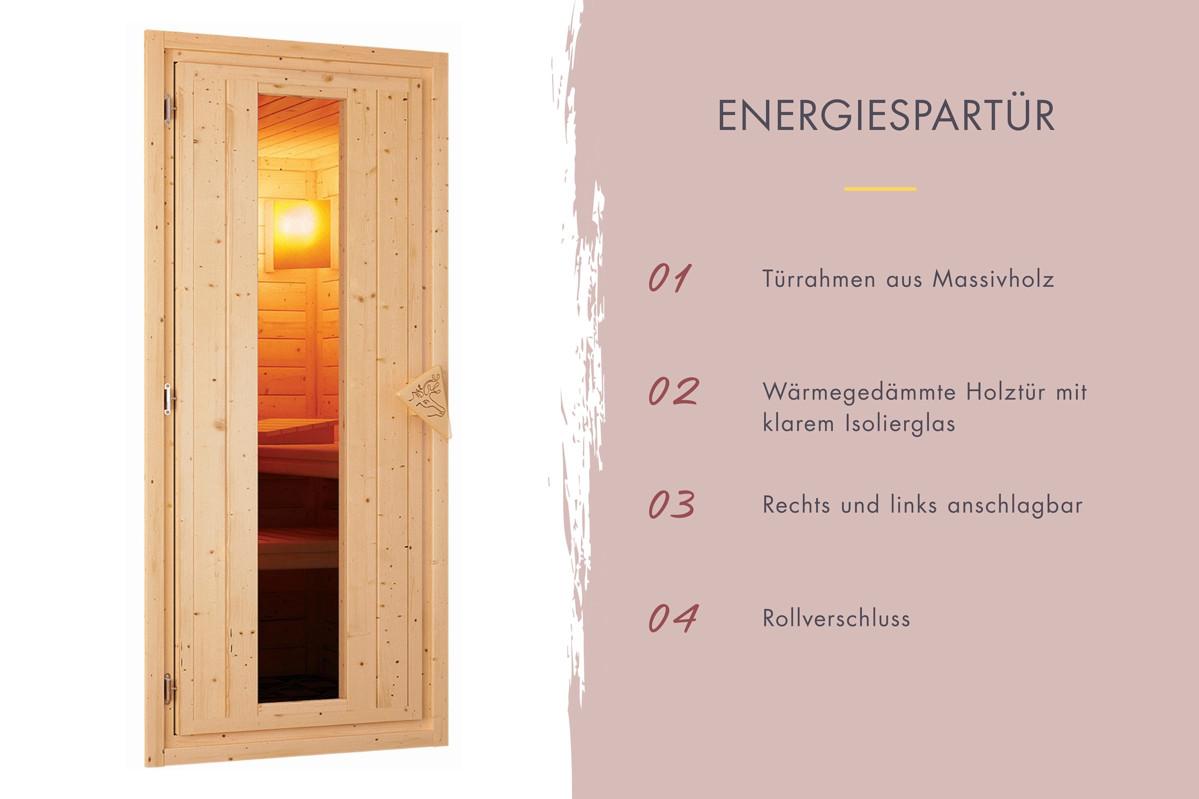 Karibu Saunahaus »Talo 1« Set,  Ofen 9 kW Bio externe Strg easy