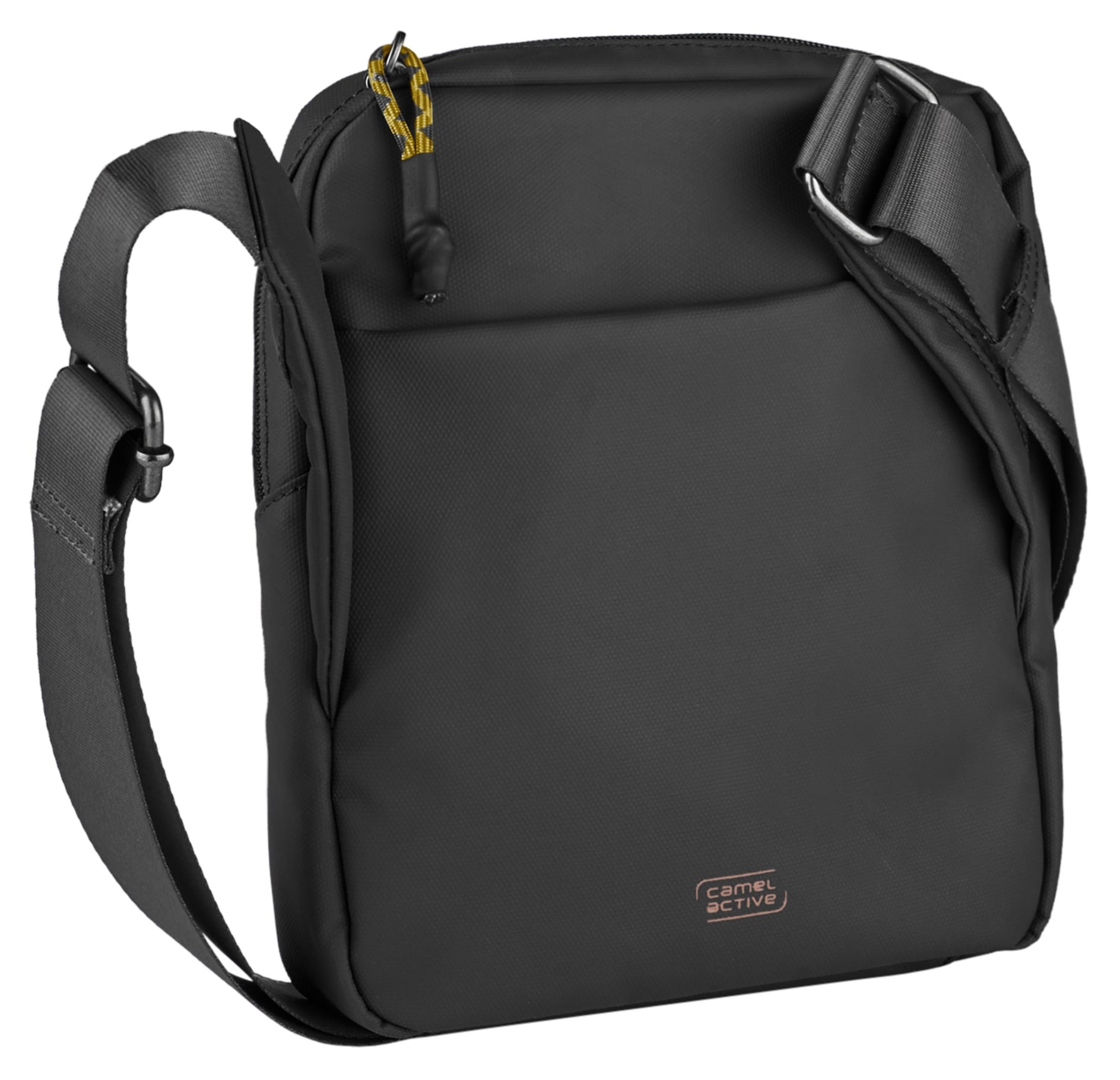 camel active Umhängetasche »Explore«, wasserabweisendes recyceltes Nylon und reflektierende Reißverschlüsse