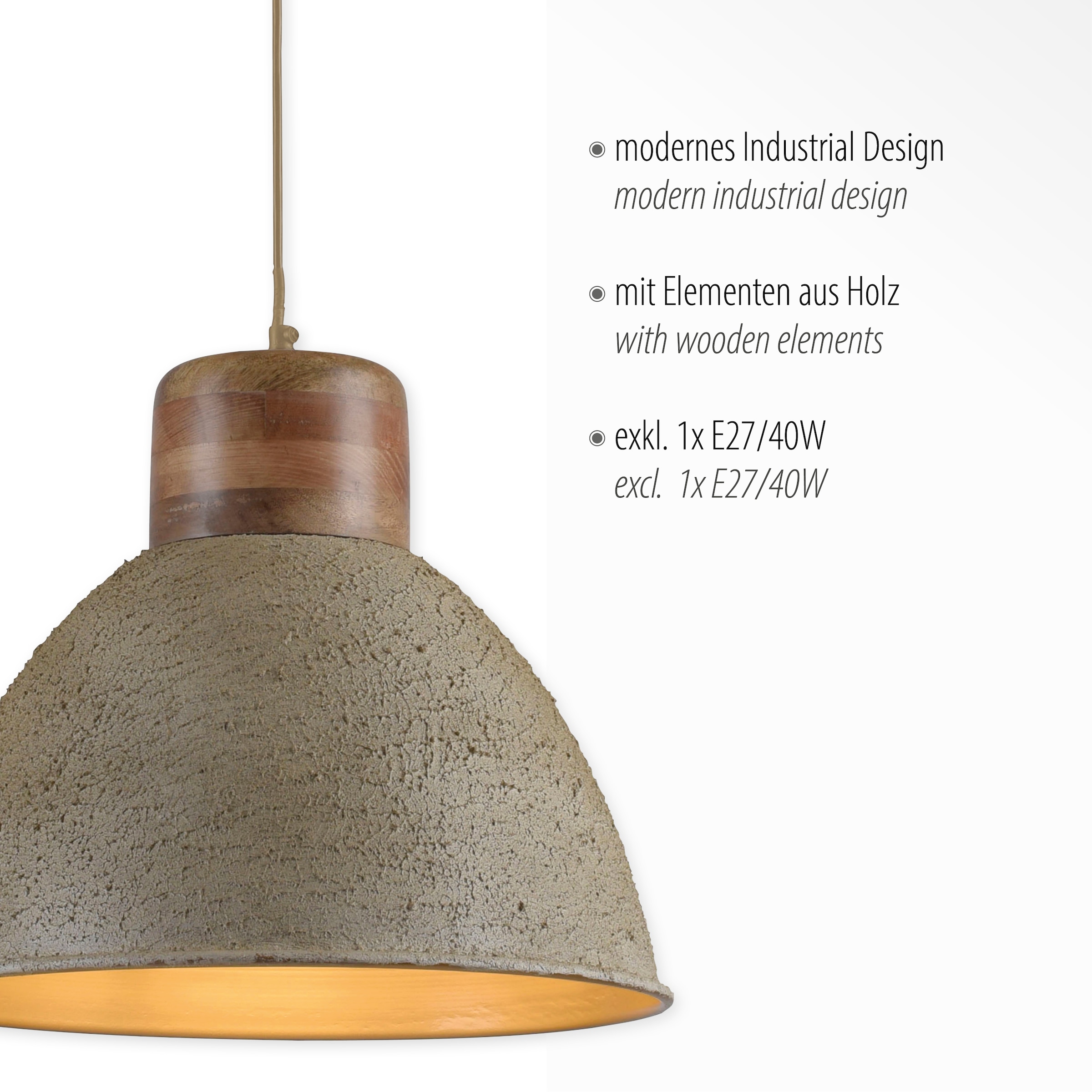 JUST LIGHT Pendelleuchte »SAMIA« E27 1 Stk. ExklusiveE27