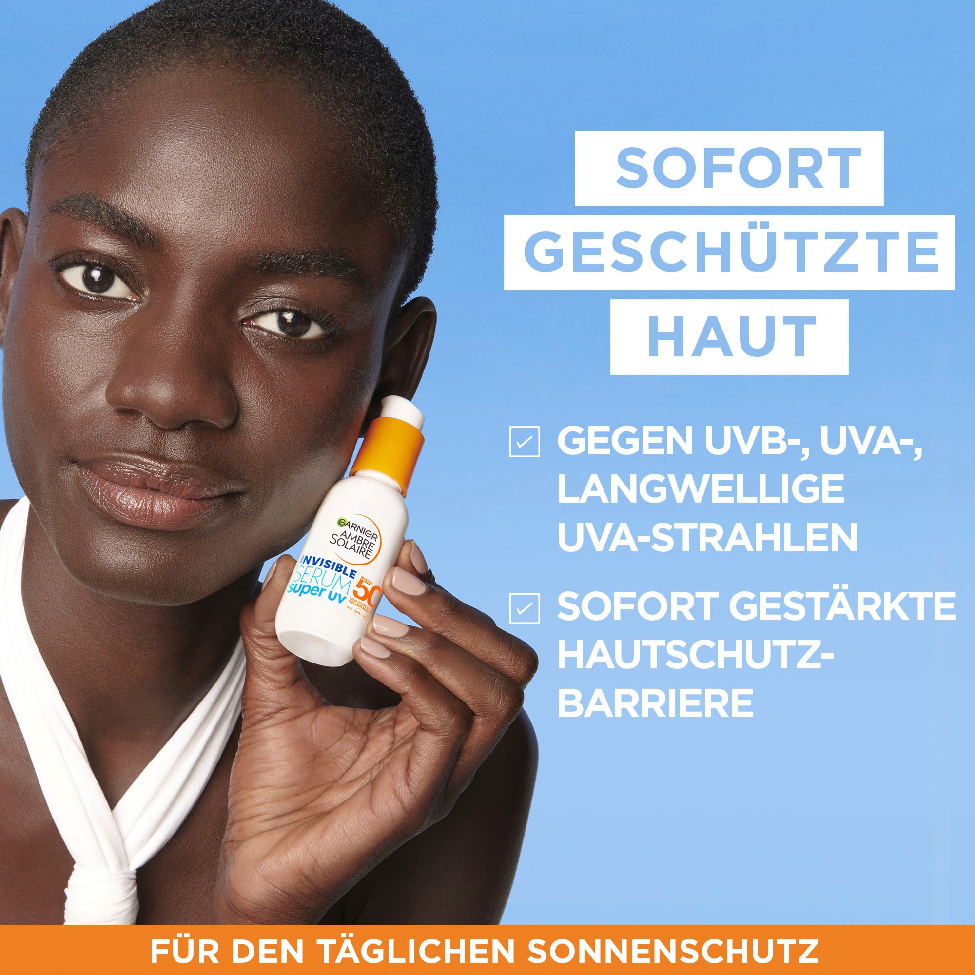 GARNIER Gesichtsserum »Garnier Super UV Sonnenschutz-Serum«, mit hoher Wirksamkeit