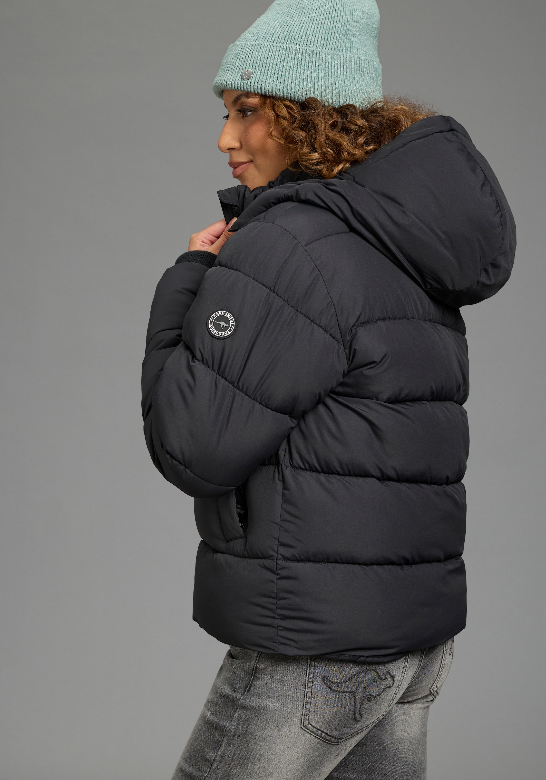 KangaROOS Steppjacke mit Kapuze Puffer Jacke mit Kapuze
