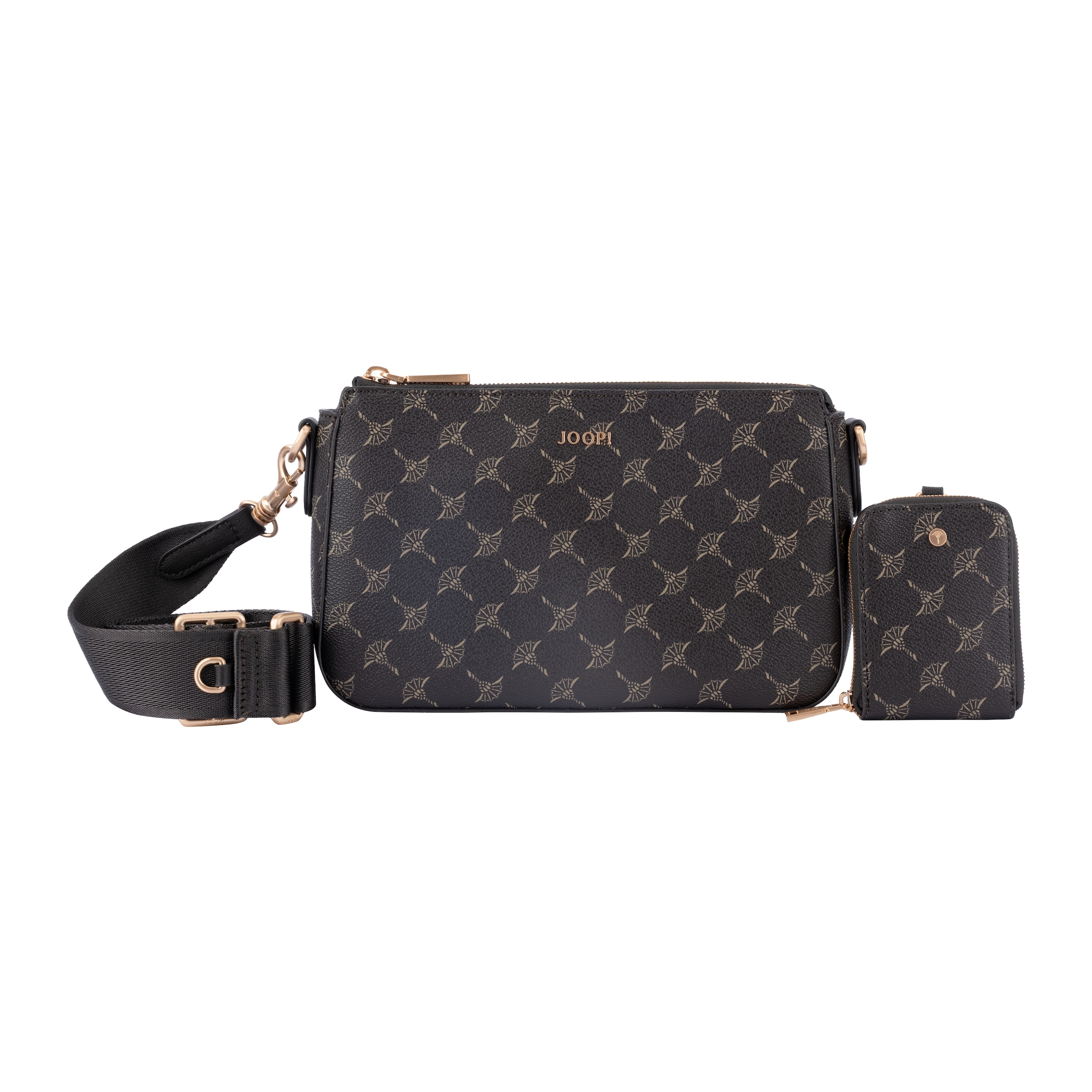 JOOP! Umhängetasche »cortina 1.0 jasmina shoulderbag shz« Damen Schultertasche, Handtasche mit hübschem Aufdruck