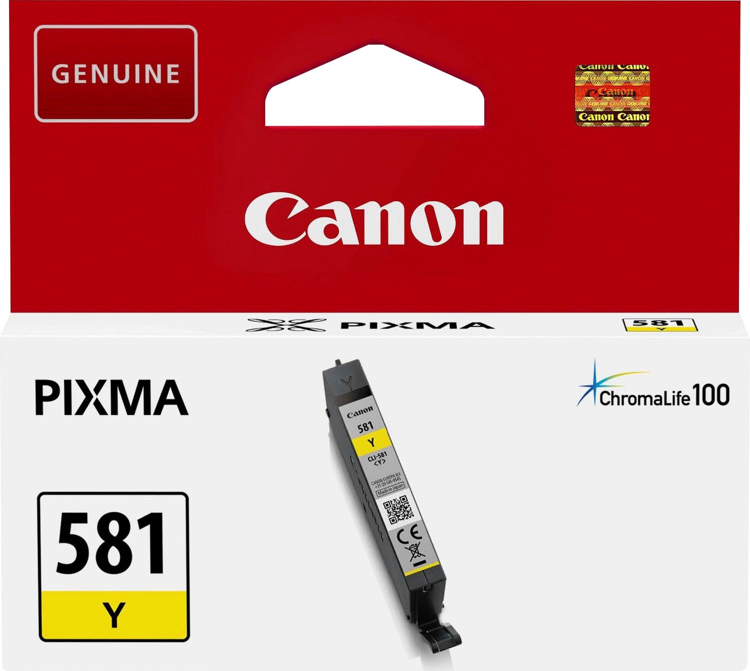 Canon Tintenpatrone »INK CLI-581 Y« original Druckerpatrone 581 gelb/yellow in gelb