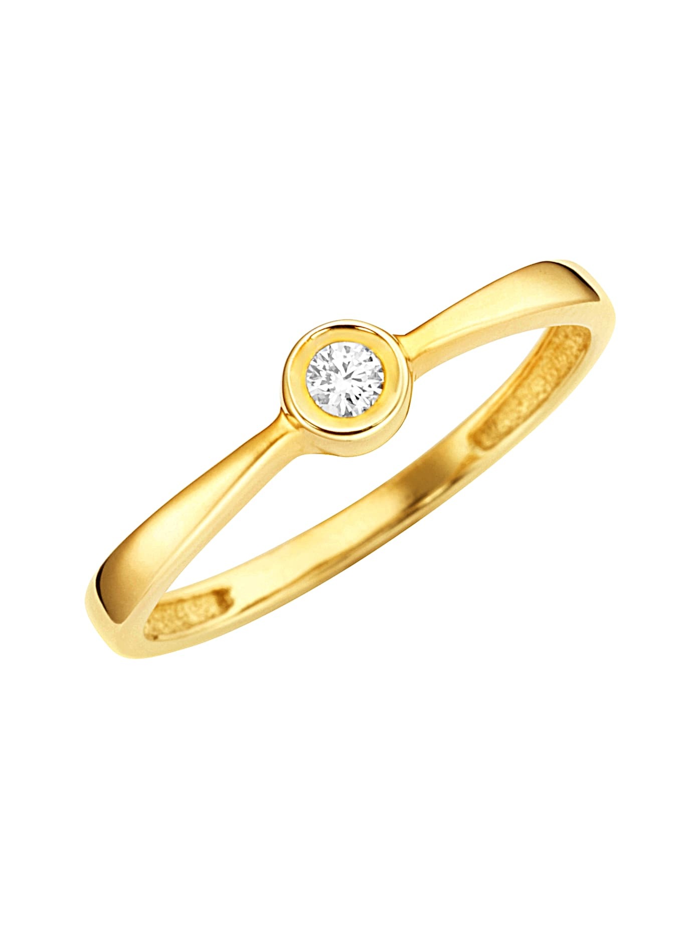 Lady Damen Fingerring in goldfarben, Größe 20