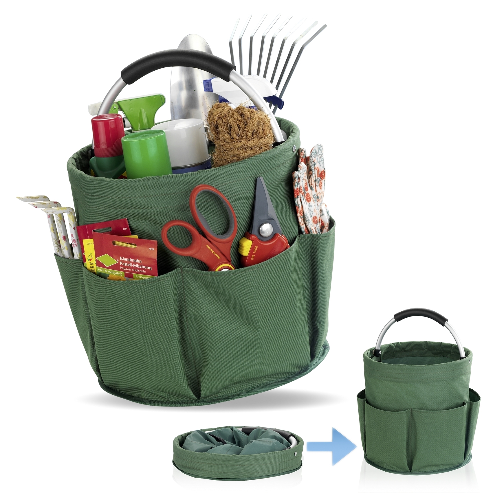 Maximex Organizer »Universal-Reinigungs-Caddy«, Allzweckkorb mit 6 Außentaschen, ideal für Haushalt, Garten & Camping
