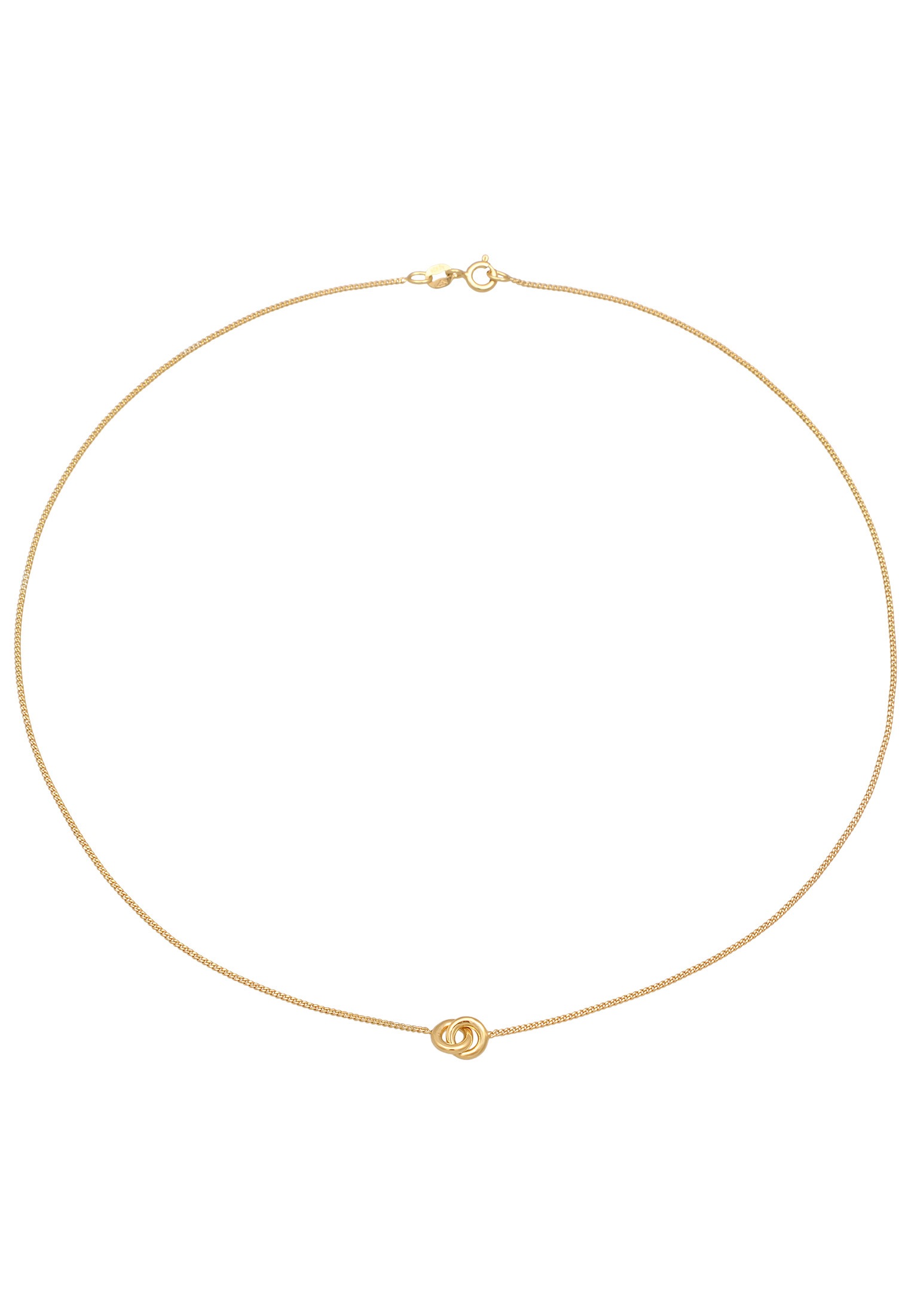 Elli Kette mit Anhänger »Halskette Choker Kreis Geo 925 Silber«