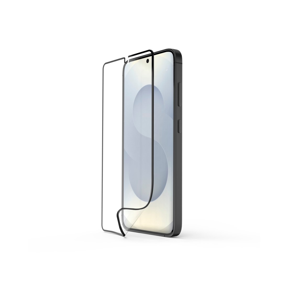 Hama Displayschutzglas »Handy-Schutzglas für Samsung Galaxy S26, Montagehilfe« für Samsung Galaxy S26 D3O Schutzglas, 10H Härte, Fullscreen Vollabdeckung, Ultraclear HD