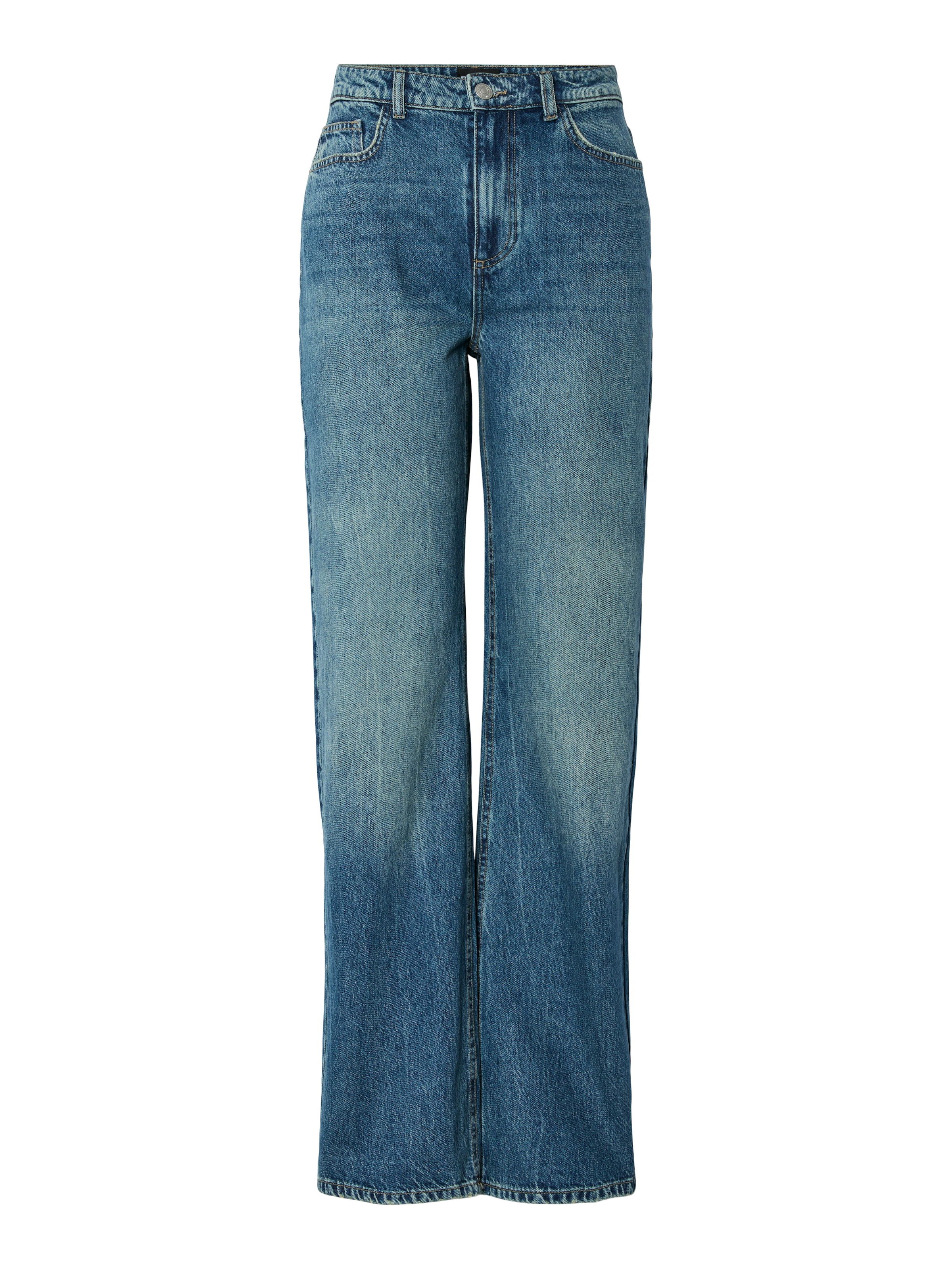 pieces High-waist-Jeans »PCKATE HW STRAIGHT JEANS MB NOOS BC«