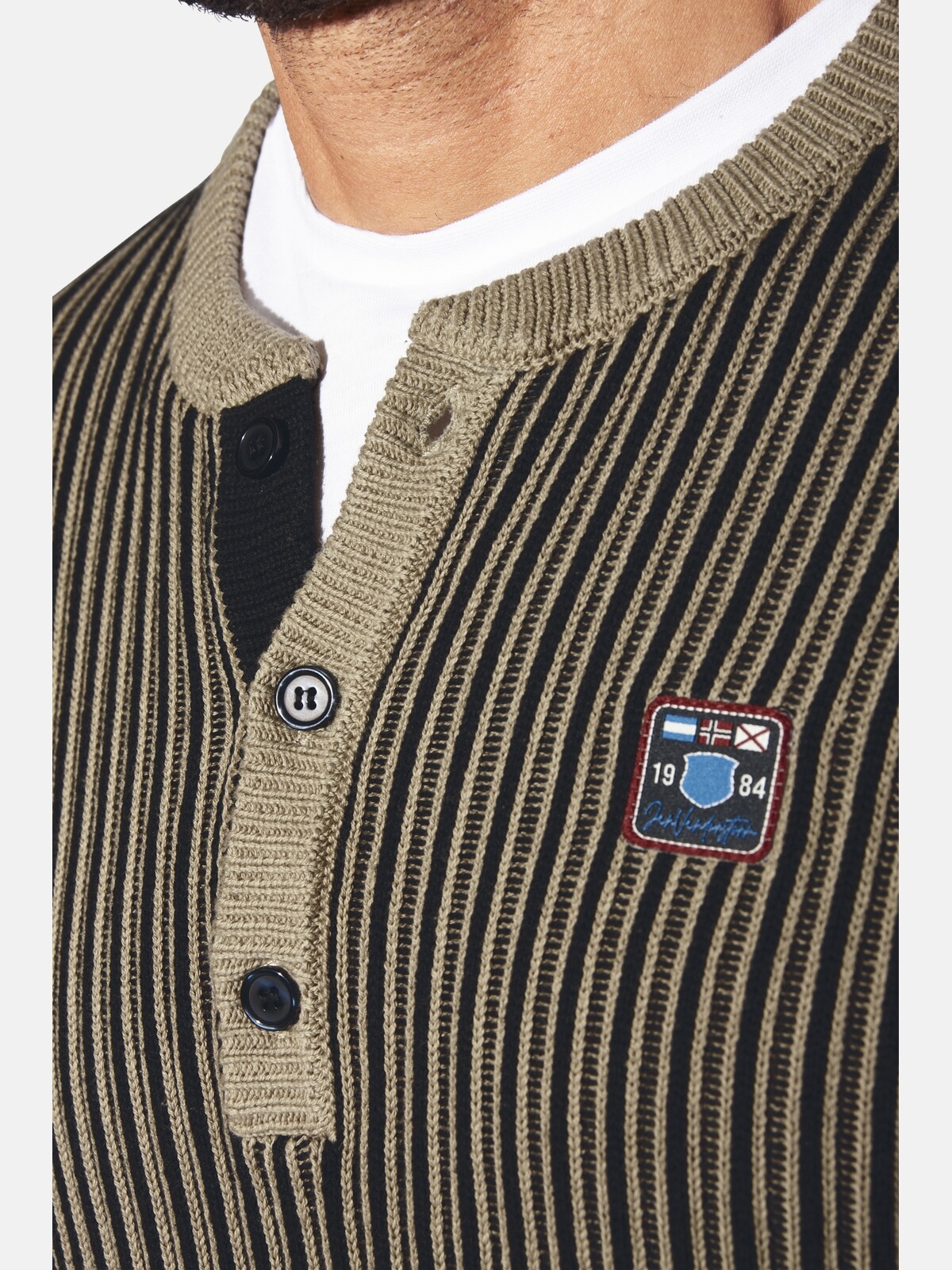 Jan Vanderstorm Rundhalspullover »Pullover AKSELVIK«