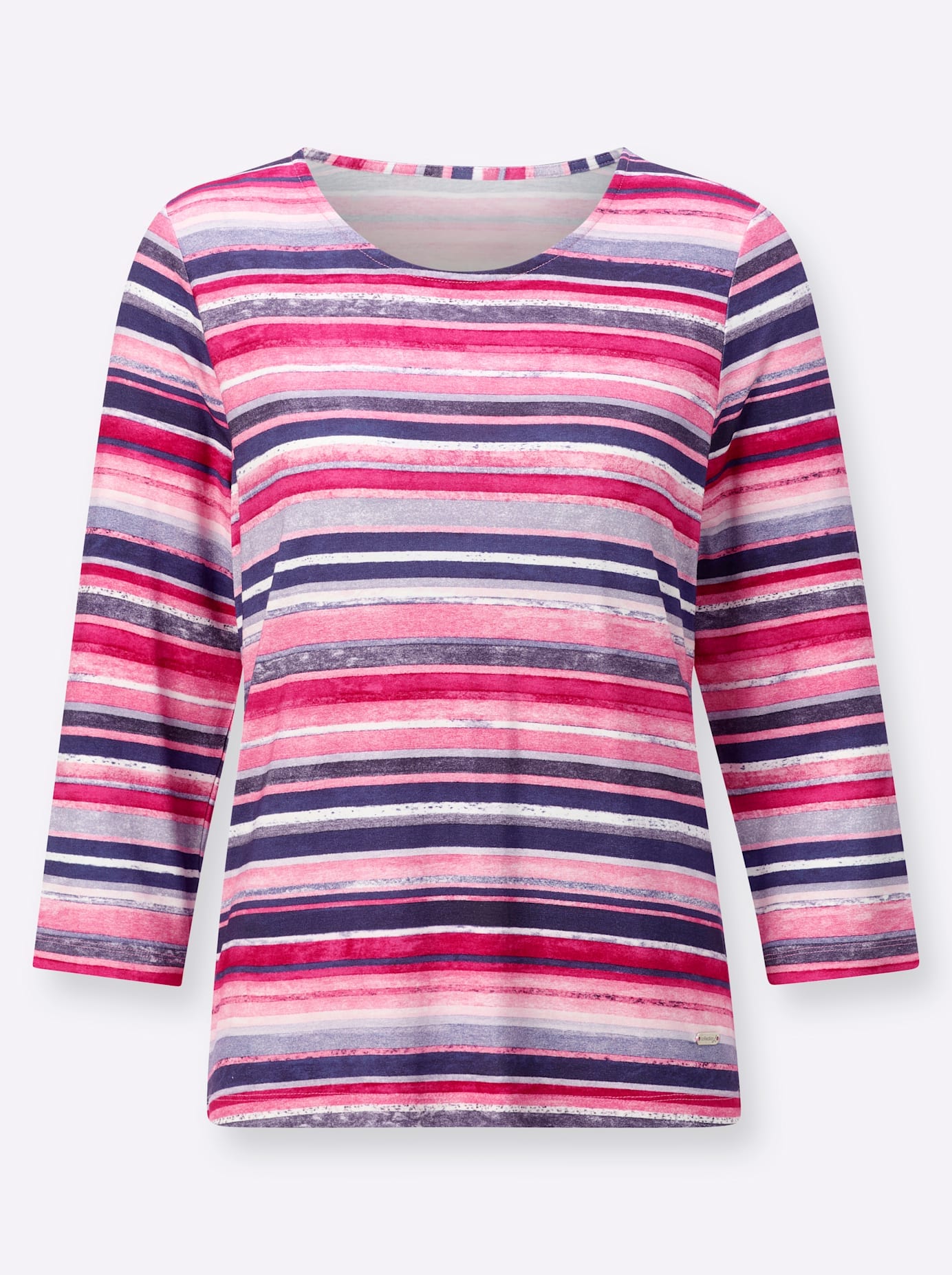 Casual Looks 3/4-Arm-Shirt »Rundhals-Shirt«, (1 tlg.)
