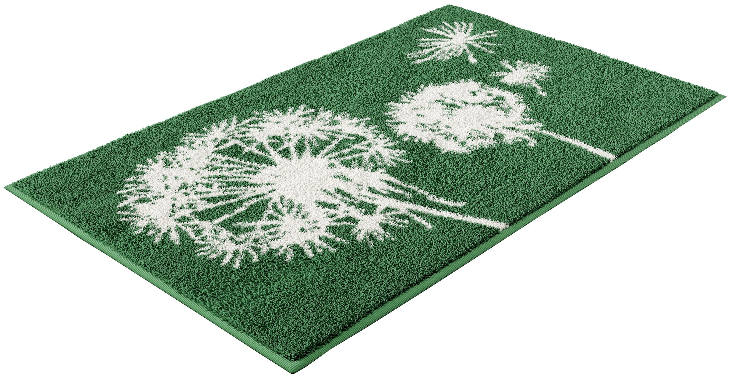Grund Badematte »Pusteblume, Badvorleger, Badezimmer Teppich, sehr weich«, rutschhemmend beschichtet, schnell trocknend-fußbodenheizungsgeeignet, weiche Haptik, auch als 2-teiliges Set erhältlich, Made in Europe