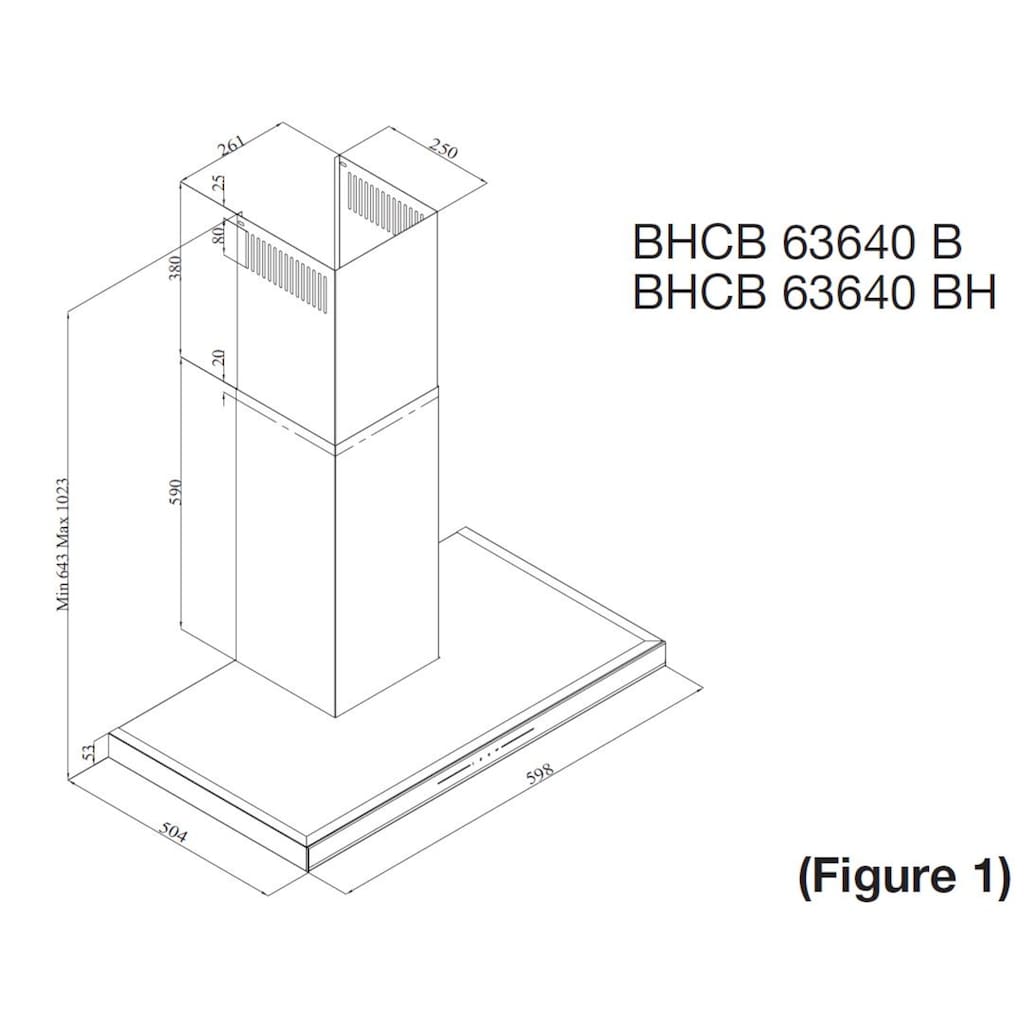 BEKO Kaminhaube »BHCB63640BH«