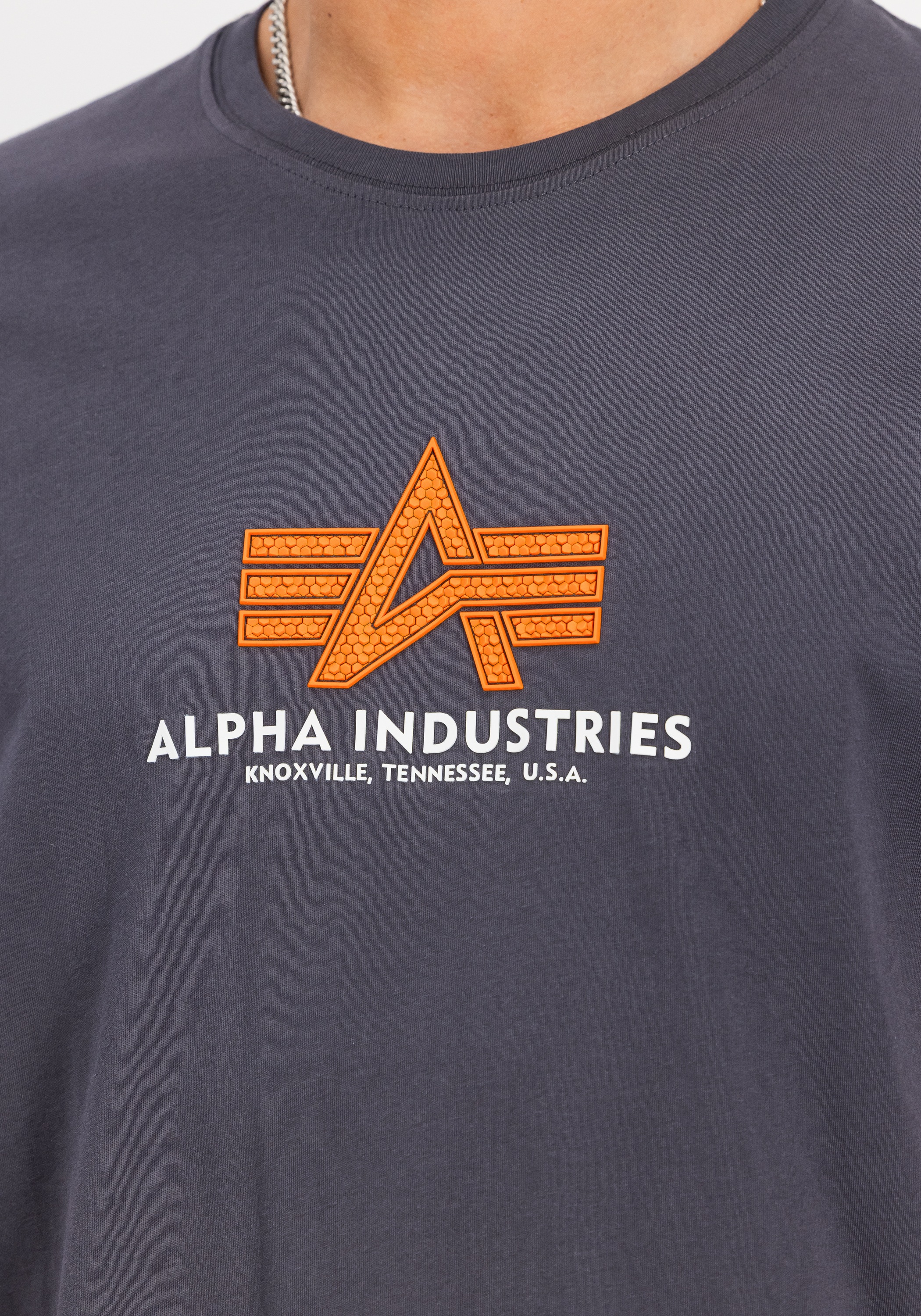 Alpha Industries T-Shirt »Alpha Industries Men - T-Shirts Basic T-Shirt BL Rubber«
