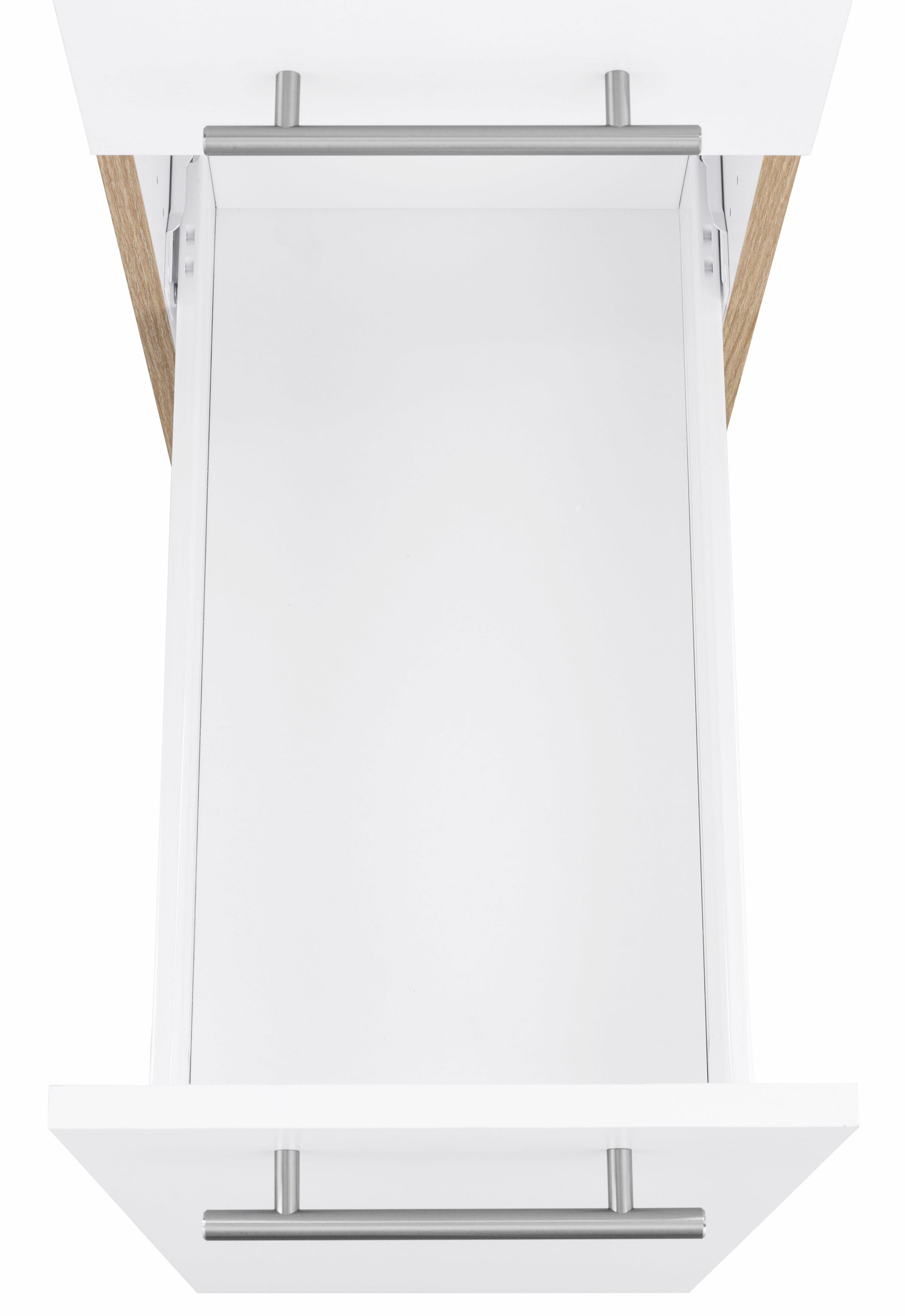 OPTIFIT Winkelküche »Kalmar«, Stellbreite 300x175 cm, wahlweise mit E-Geräten, mit Arbeitsplatte