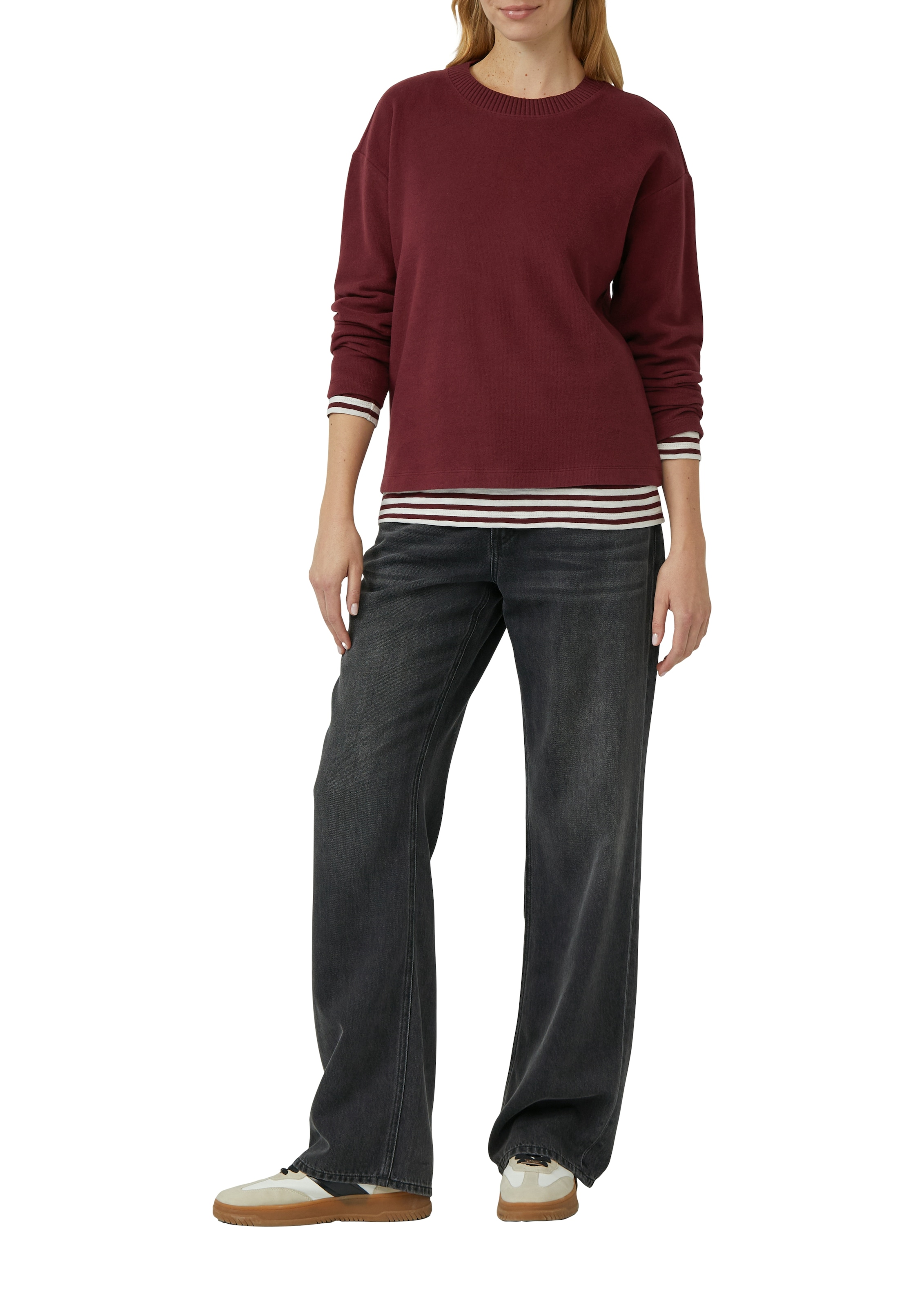 s.Oliver Sweatshirt, mit Rippblende