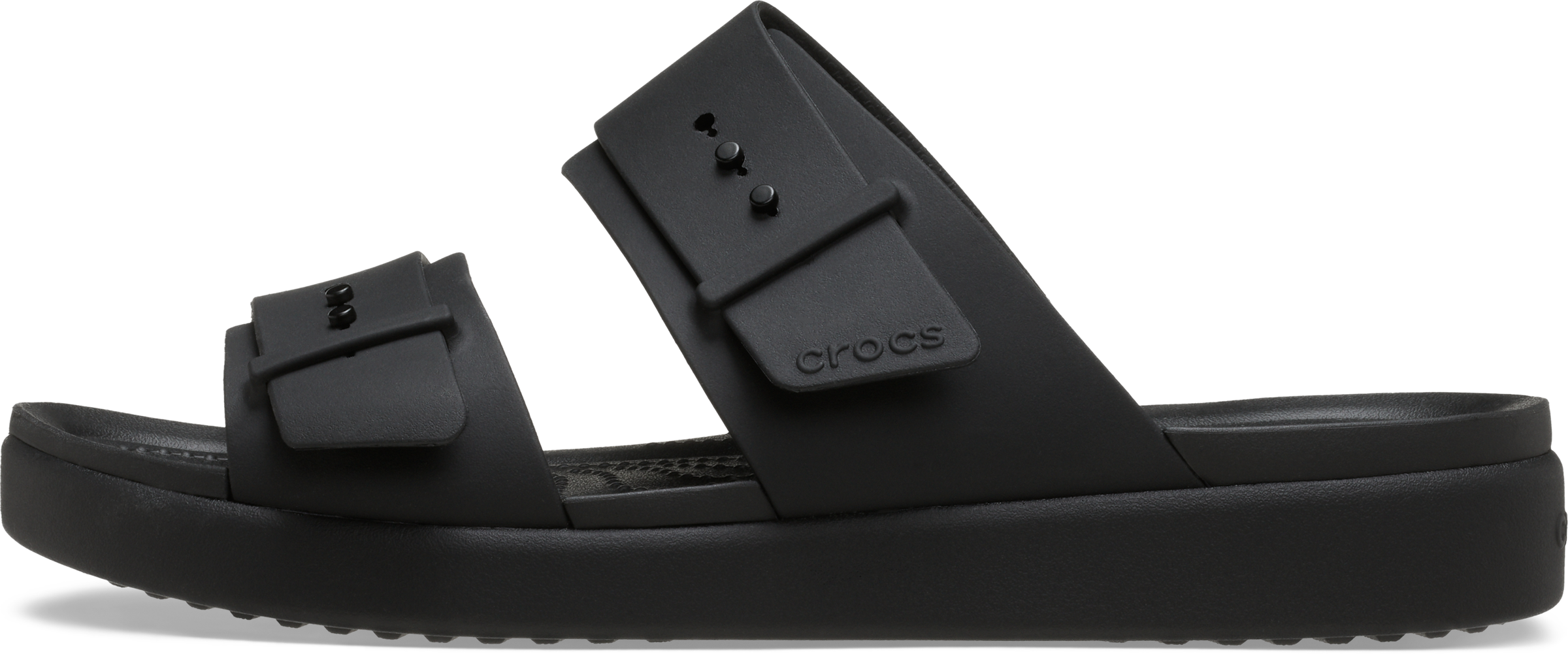 Crocs Pantolette »Brooklyn Buckle Low«  Sommerschuh, Strandschuh, Hausschuh mit Softfußbett