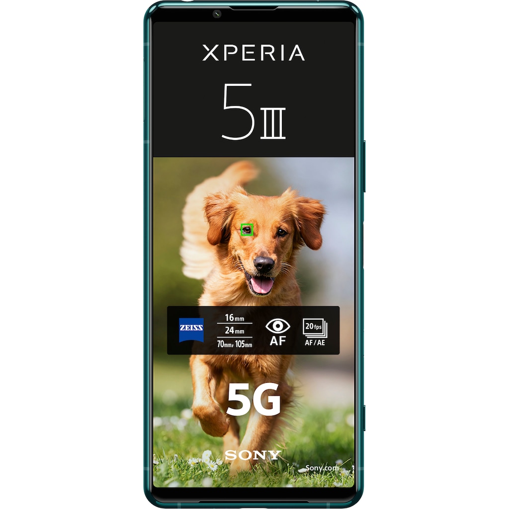 Sony Smartphone »Xperia 5 III 5G, 128GB«, grün, 15,5 cm/6,1 Zoll, 128 GB Speicherplatz, 12 MP Kamera
