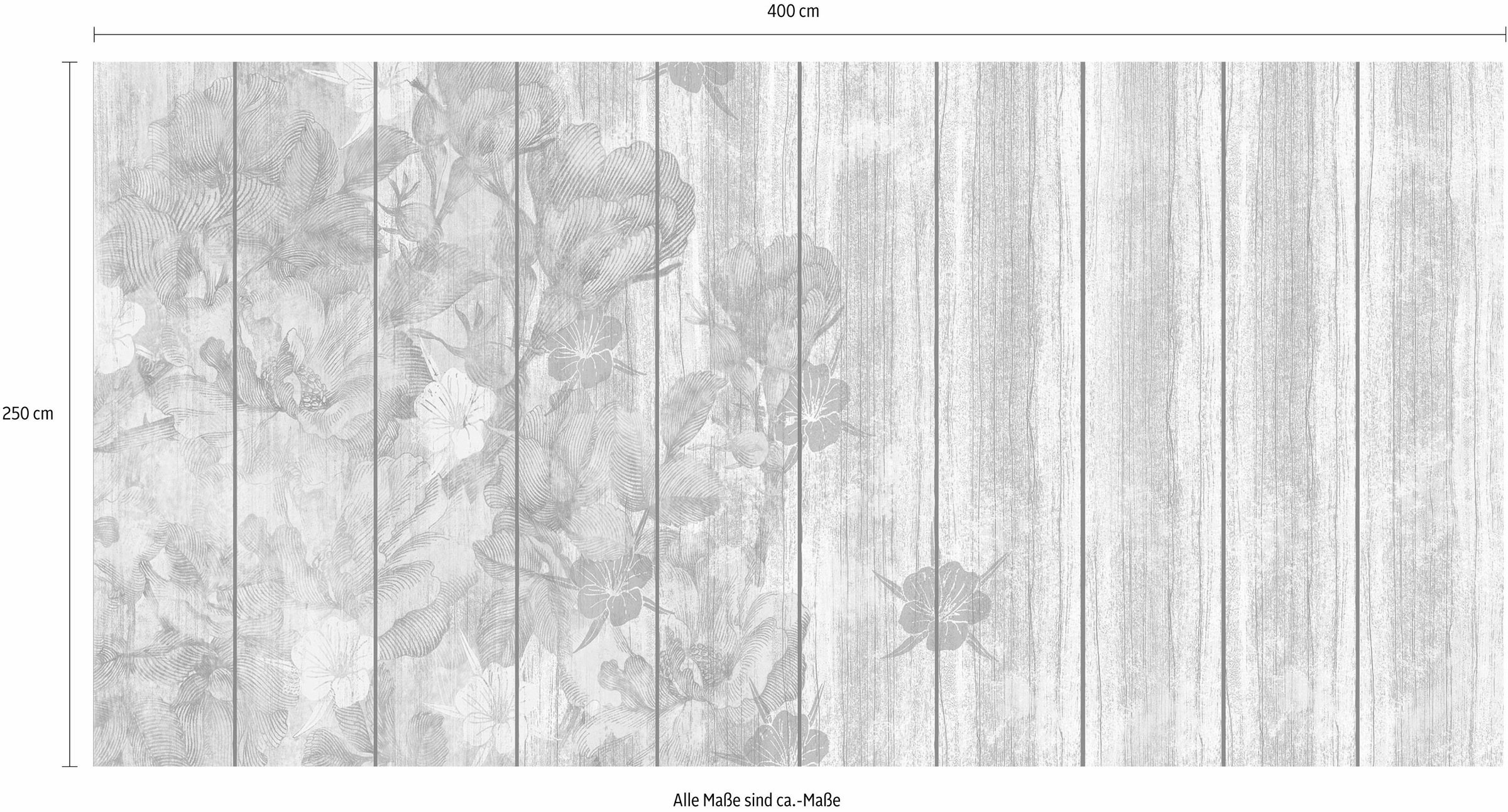 Komar Vliestapete »Vintage Rose« (Breite x Höhe), Vliestapete, 100 cm Bahnbreite