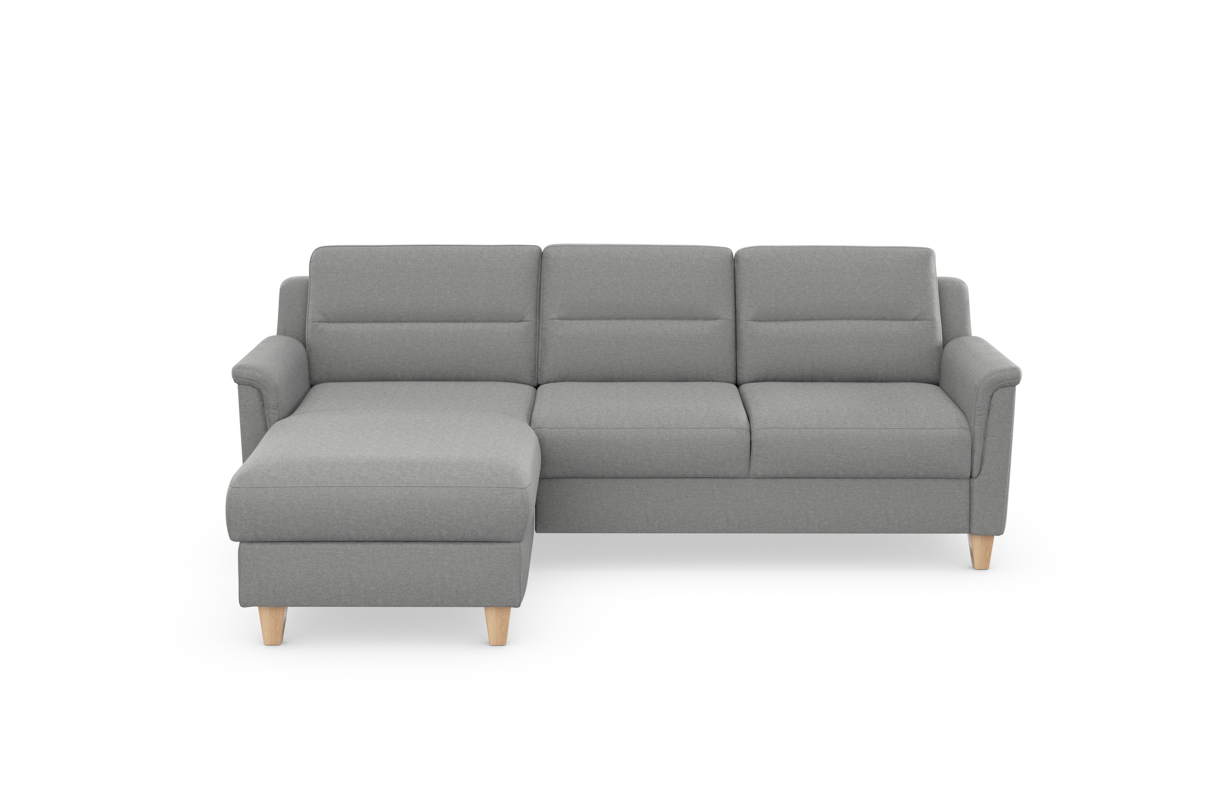 sit&more Ecksofa »Farö L-Form«, inklusive Federkern, wahlweise mit Bettfunktion und Bettkasten
