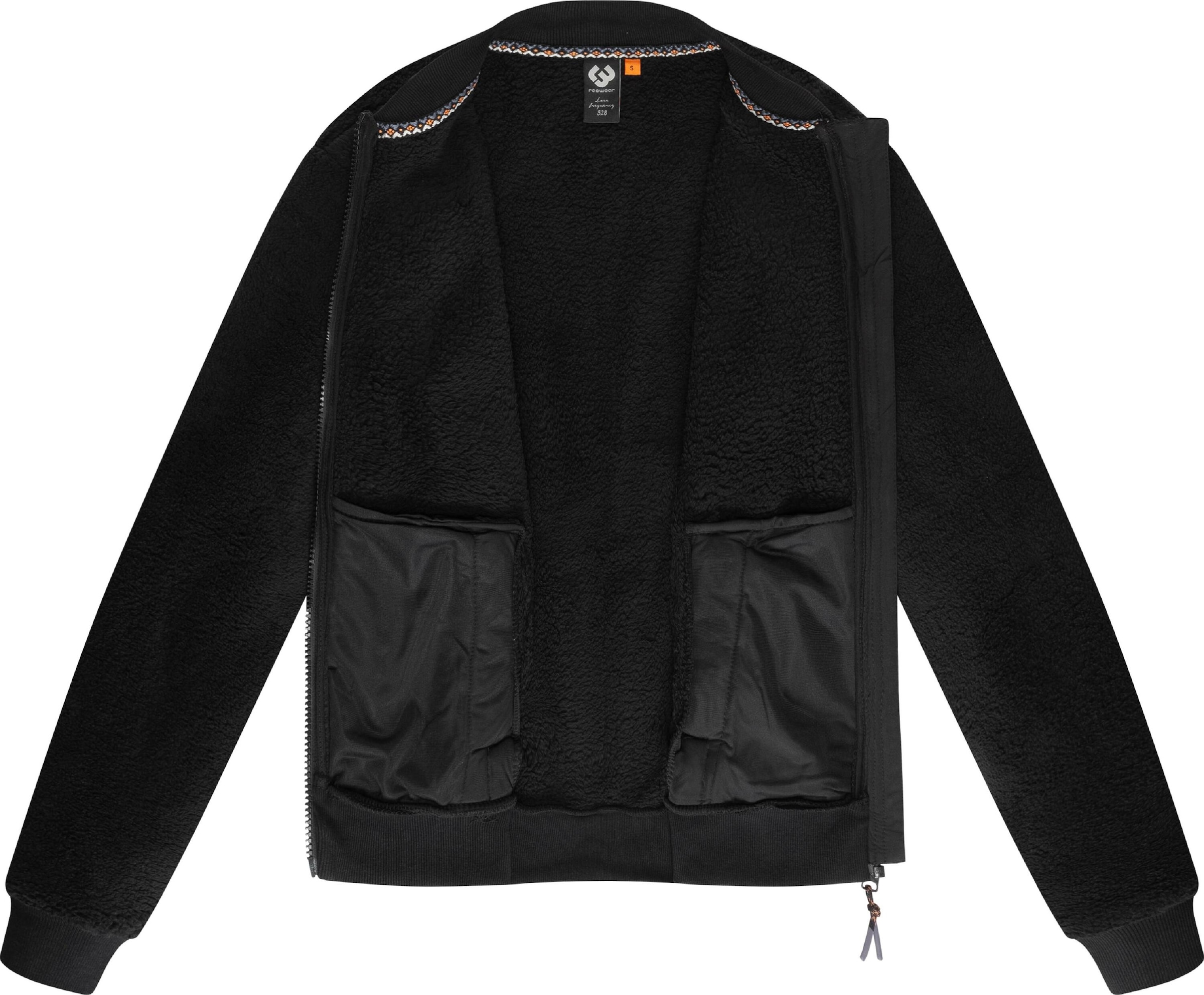 Ragwear Sweatjacke »Plüschjacke Cairro«, Flauschige Damen Übergangsjacke
