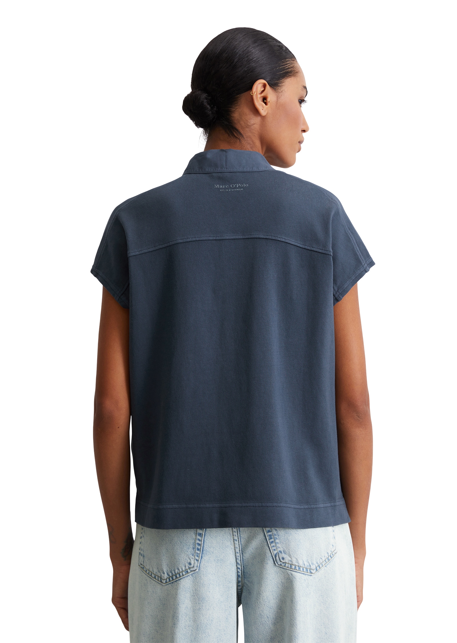 Marc O'Polo Poloshirt, oversized, aus leichtem Jersey