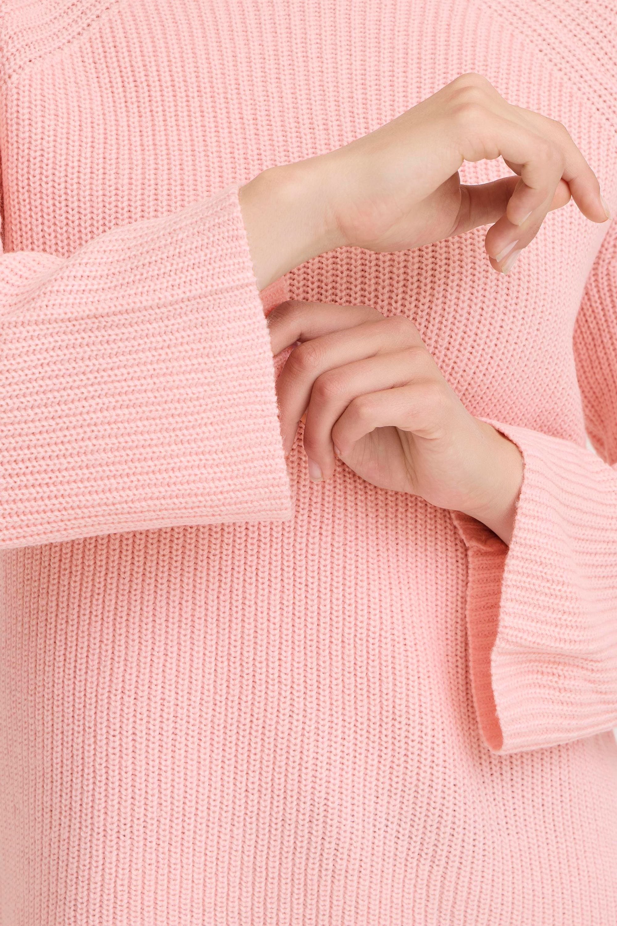 OXMO Strickfleece-Pullover »Strickpullover OXBMMNELLY TURTLENECK«