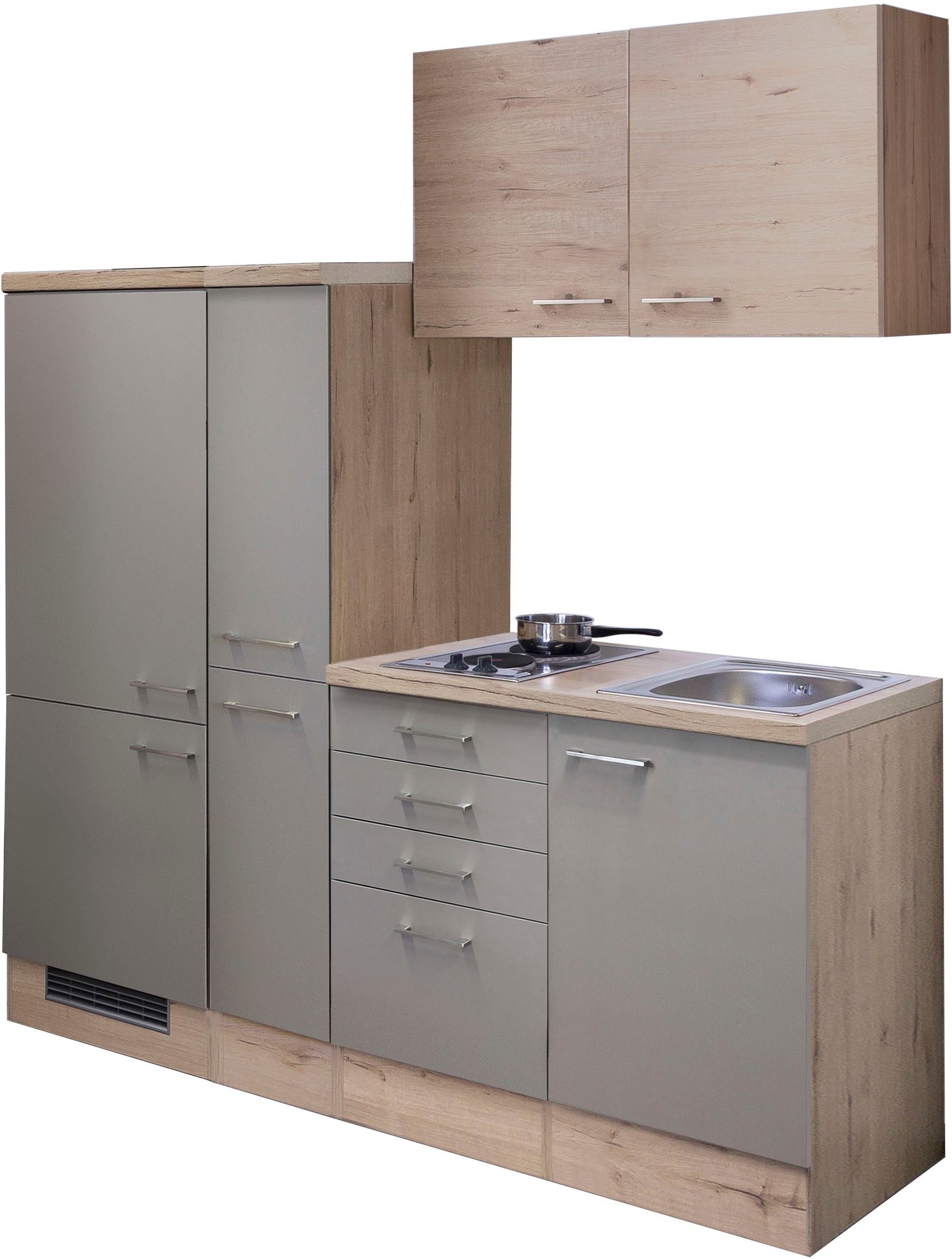 Flex-Well Küche »Riva«, Gesamtbreite 190 cm, mit Apothekerschrank, mit  Einbau-Kühlschrank etc. kaufen online bei OTTO