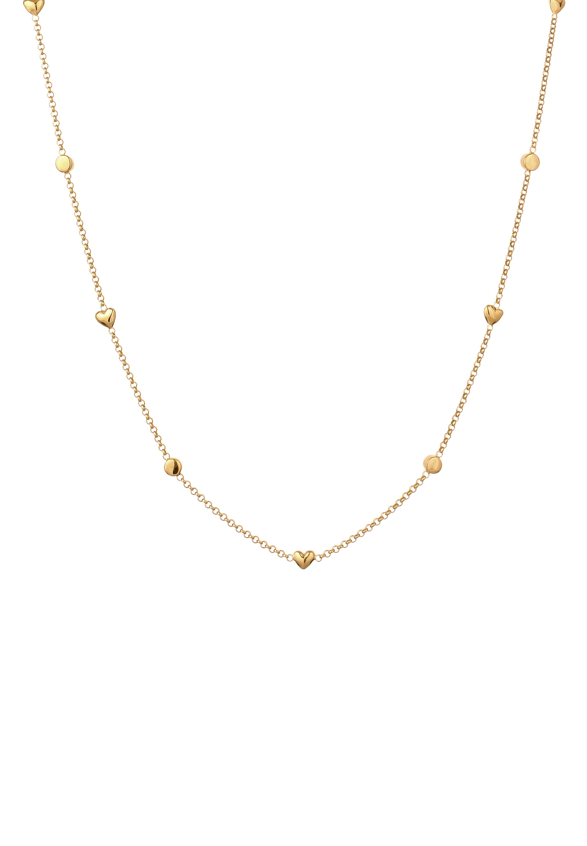 Elli Silberkette »Halskette Herz Weiß 925 Sterling Silber, mit Kristallen von Swarovski®«