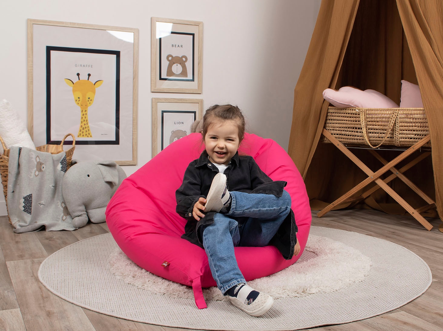 Knorrtoys® Sitzsack »Jugend, pink«, 75 x 100 cm; Made in Europe