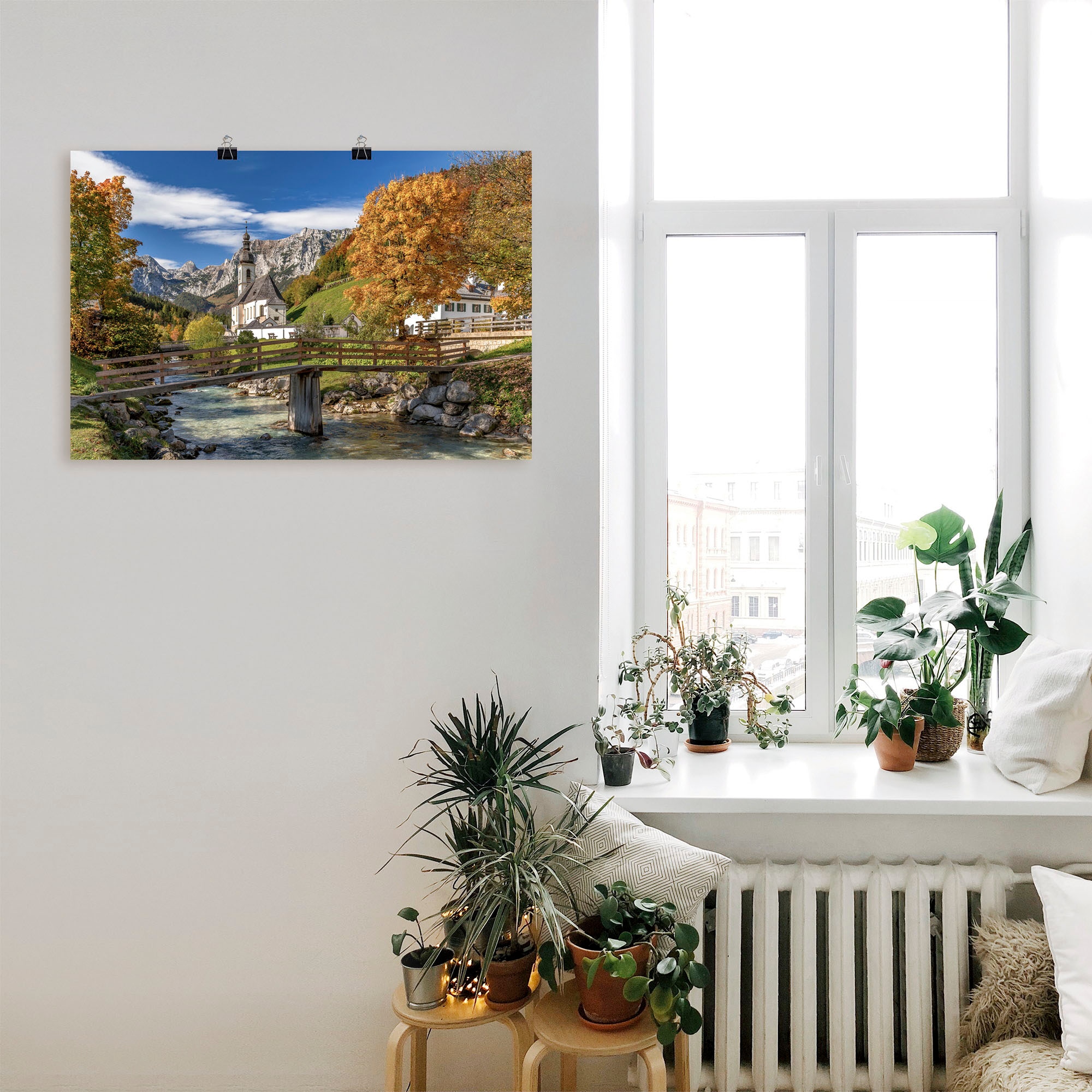 Artland Wandbild »Herbst im Berchtesgadener Land«, Berge & Alpenbilder, (1 St.), als Alubild, Leinwandbild, Wandaufkleber oder Poster in versch. Größen
