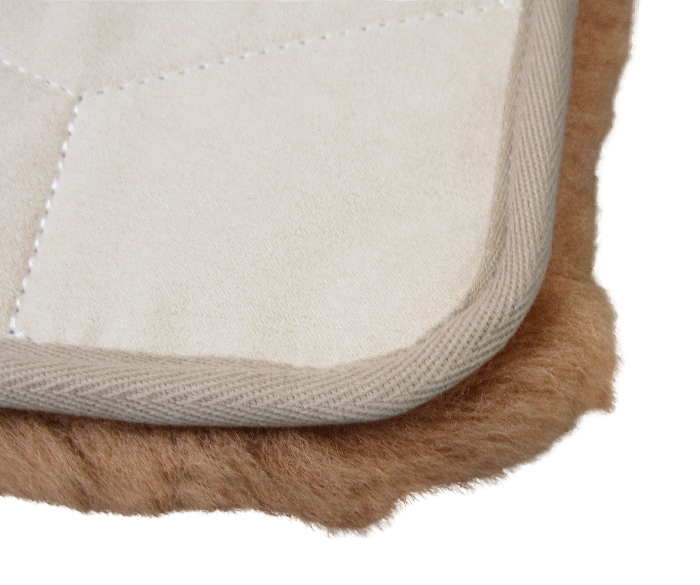 Heitmann Felle Sitzkissen »Lammfell Patchwork« Sitzauflage, eckig, 35x35 cm, echtes Lammfell, weich & kuschelig