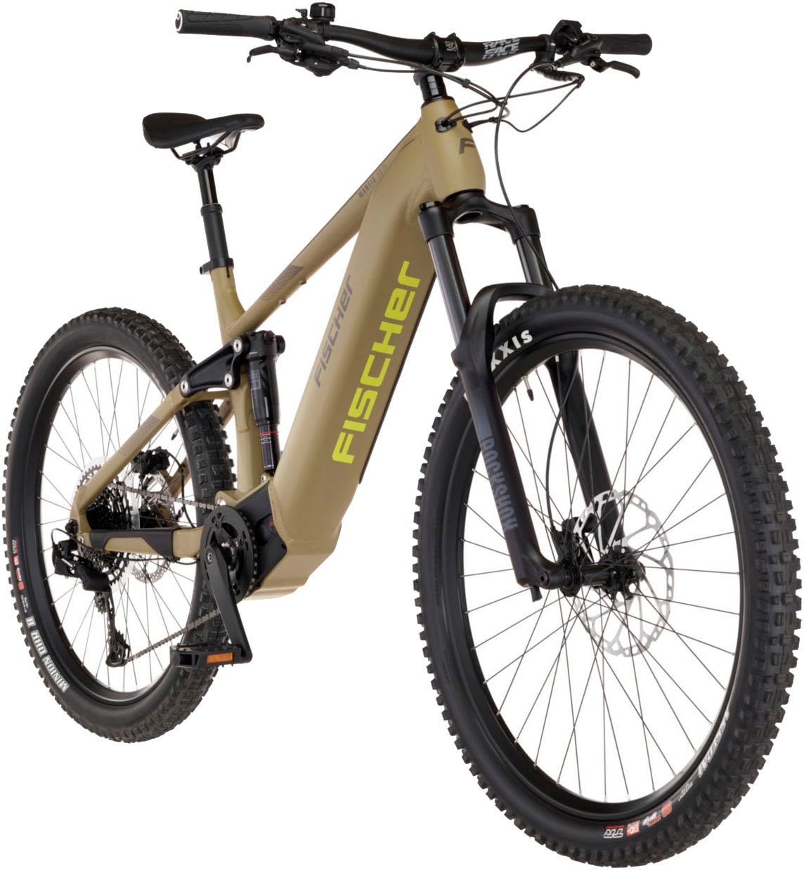 FISCHER Fahrrad »MONTIS 10.0i Fully 711« 12 Gang SRAM SX 11-50 Kettenschaltung Schaltwerk Mittelmotor mit Akku-Ladegerät | mit Werkzeug,  Pedelec, Elektrofahrrad für Damen und Herren, MTB