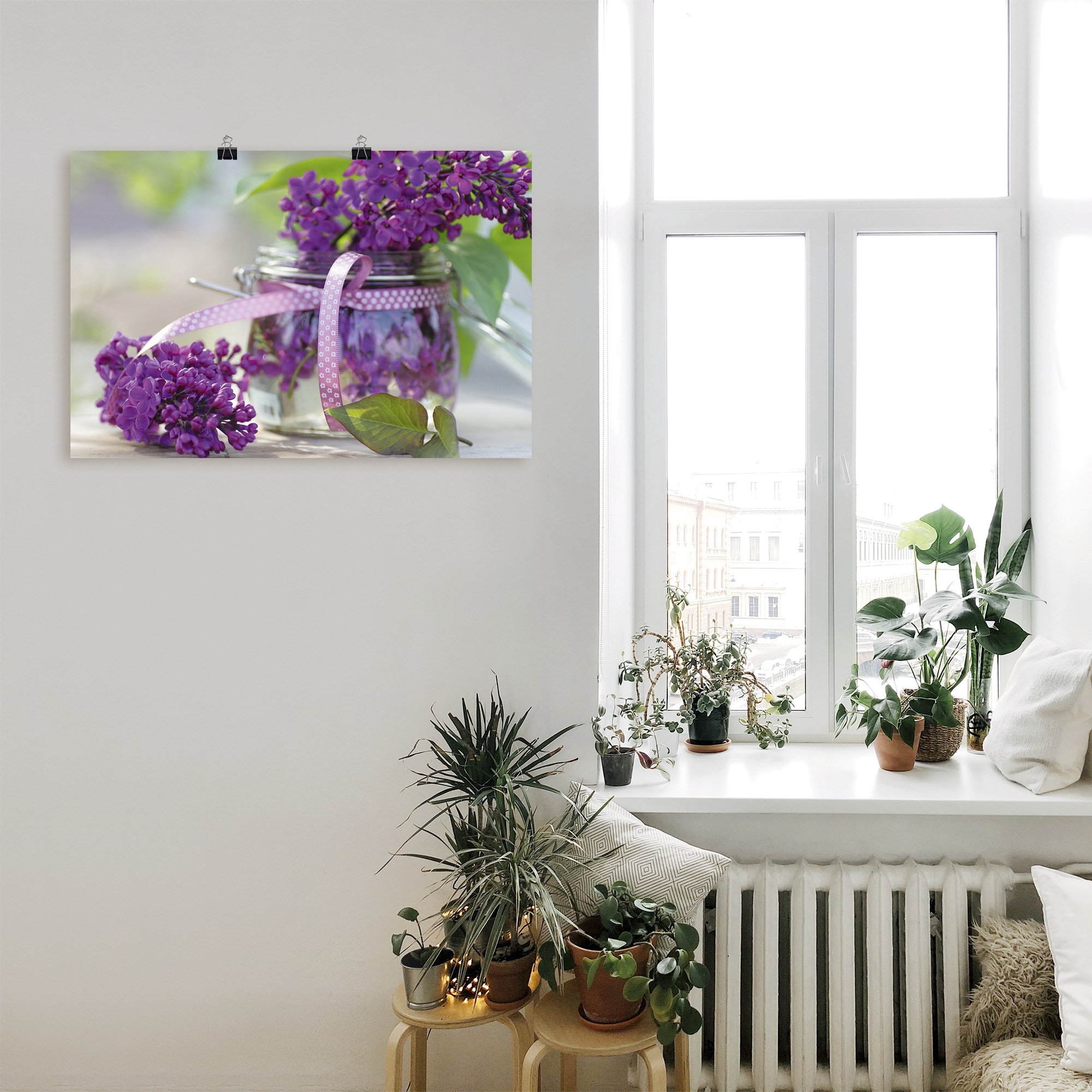 Artland Wandbild »Flieder Strauss« 1 Stk. tlg. als Leinwandbild, Poster, Wandaufkleber in verschied. Größen