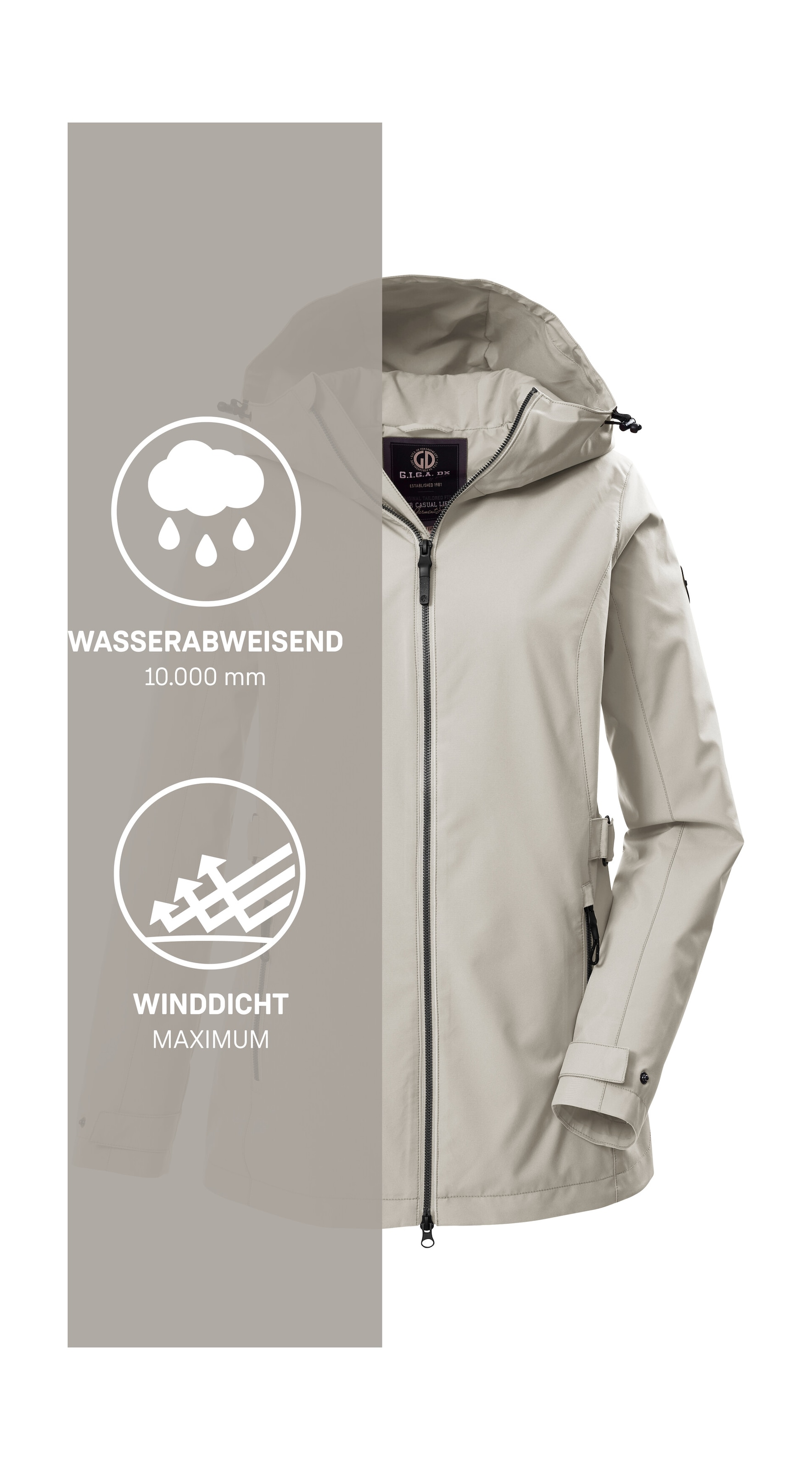 G.I.G.A. DX by killtec Funktionsjacke »GS 114 WMN JCKT« Atmungsaktiv, winddicht, wasserabweisend, Teflon EcoElite™