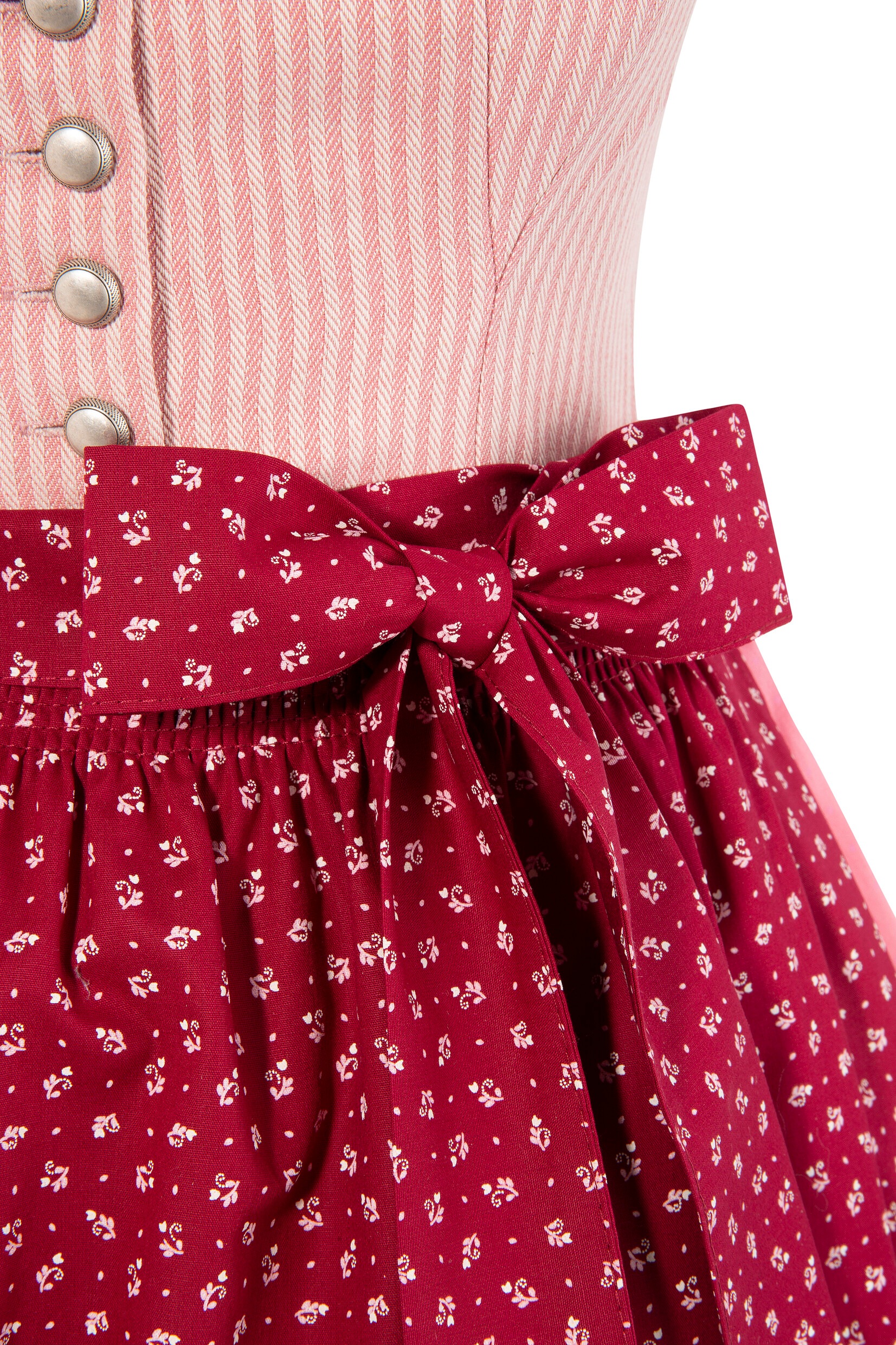 Turi Landhaus Dirndl, (2 tlg.), Damen, midi, Schürze mit dezenter Musterung