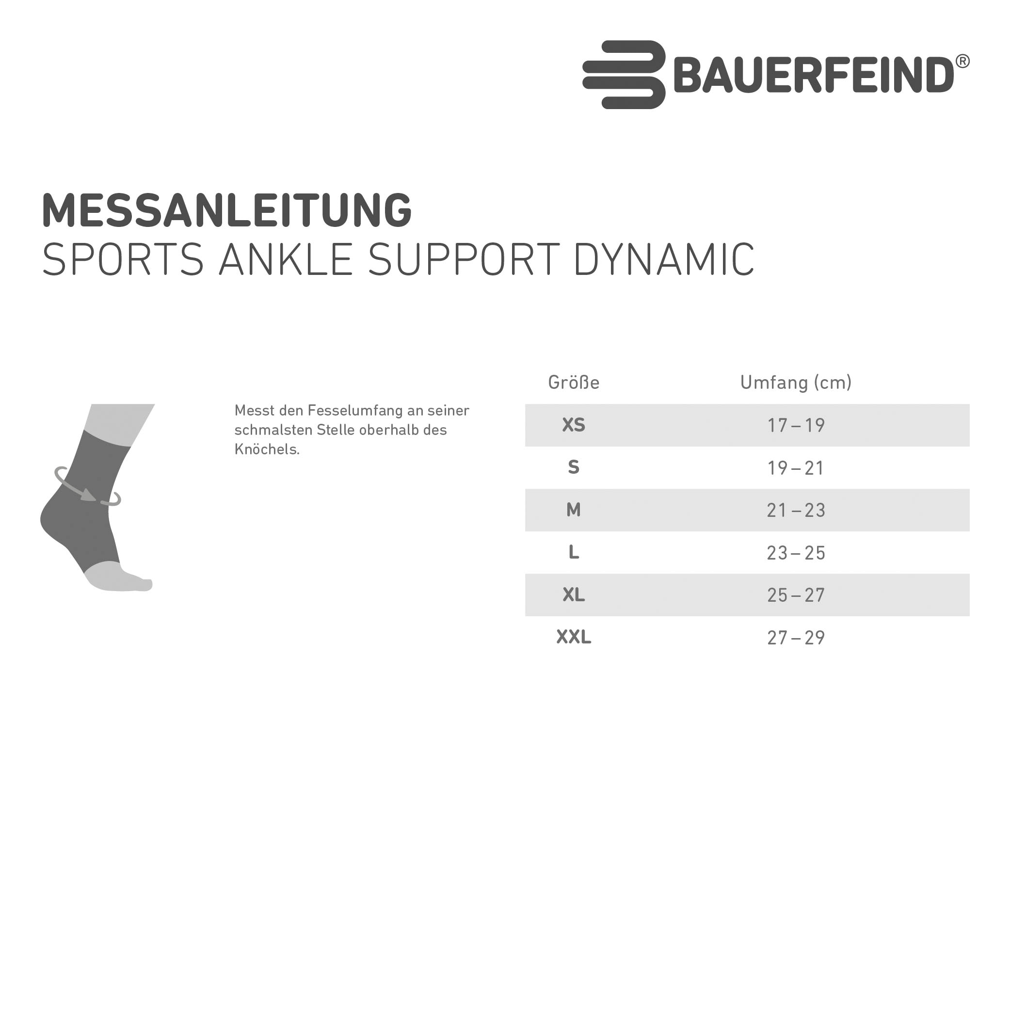 Bauerfeind Sprunggelenkbandage »Ankle Support DYNAMIC«