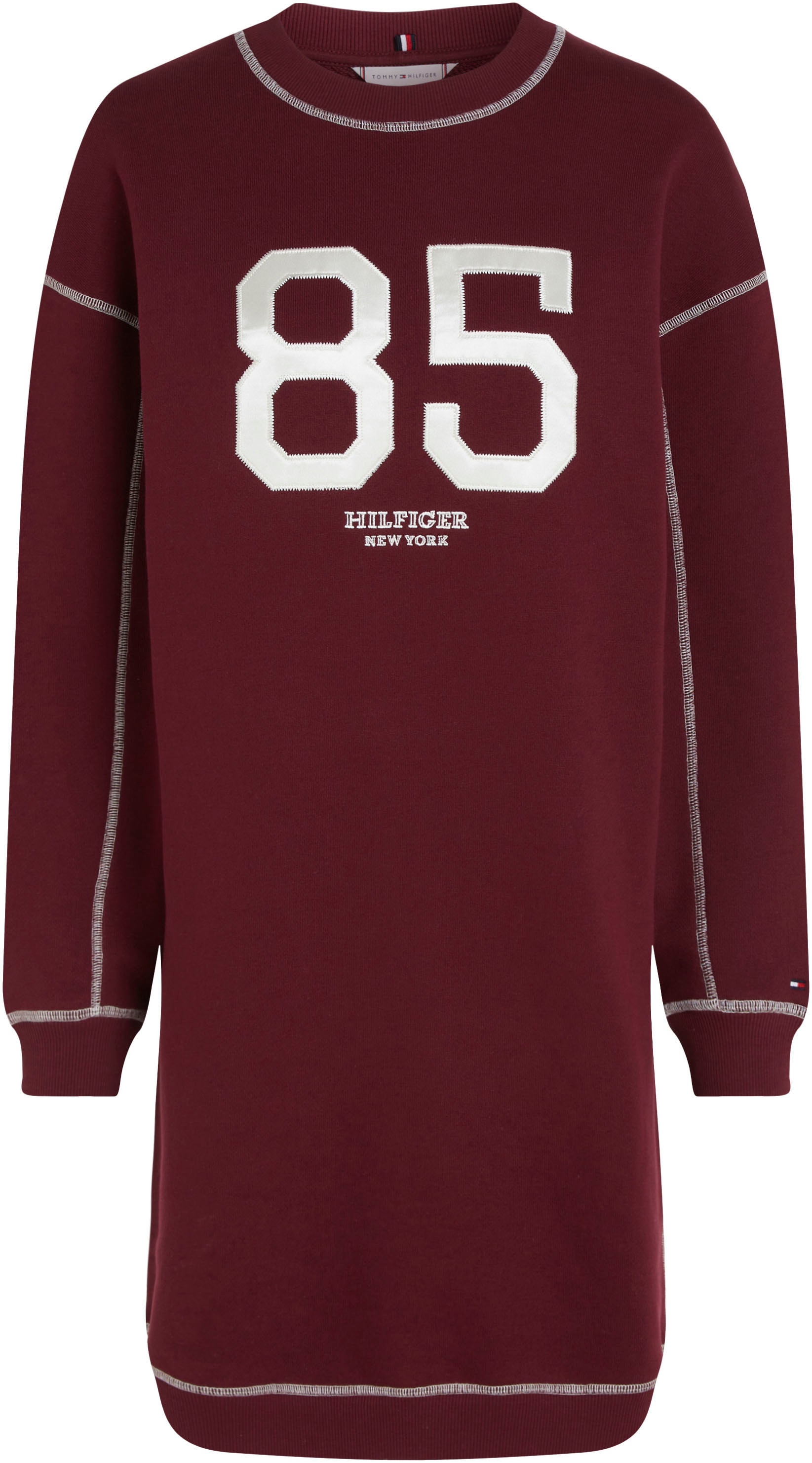Tommy Hilfiger Sweatkleid »VARSITY 85 SWTSHIRT DRESS LS«, mit Logoprägung