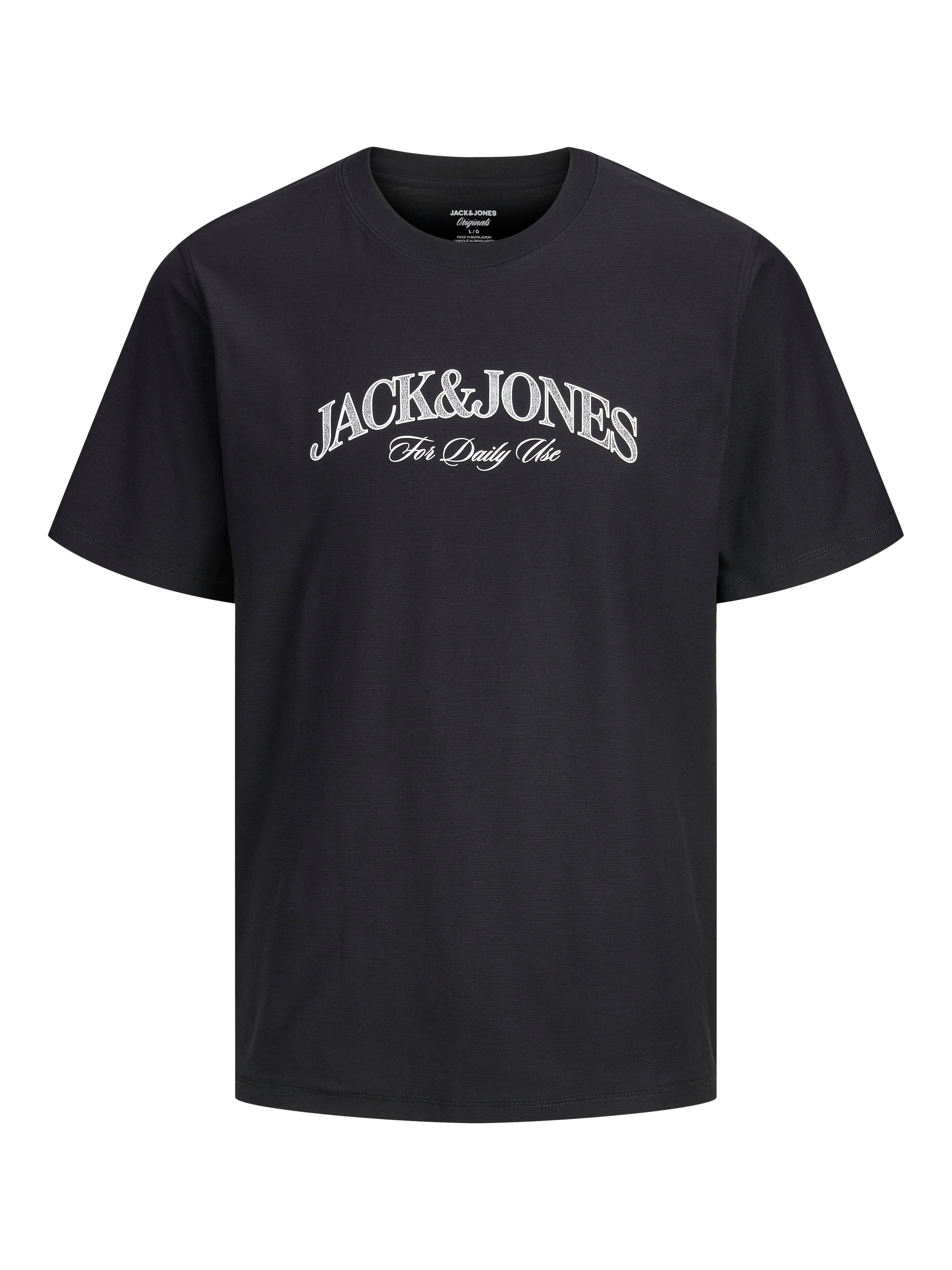 Jack & Jones PlusSize T-Shirt »JORCASSIS BRANDING TEE SS CREW NECK PLS« mit Logo Schriftzug