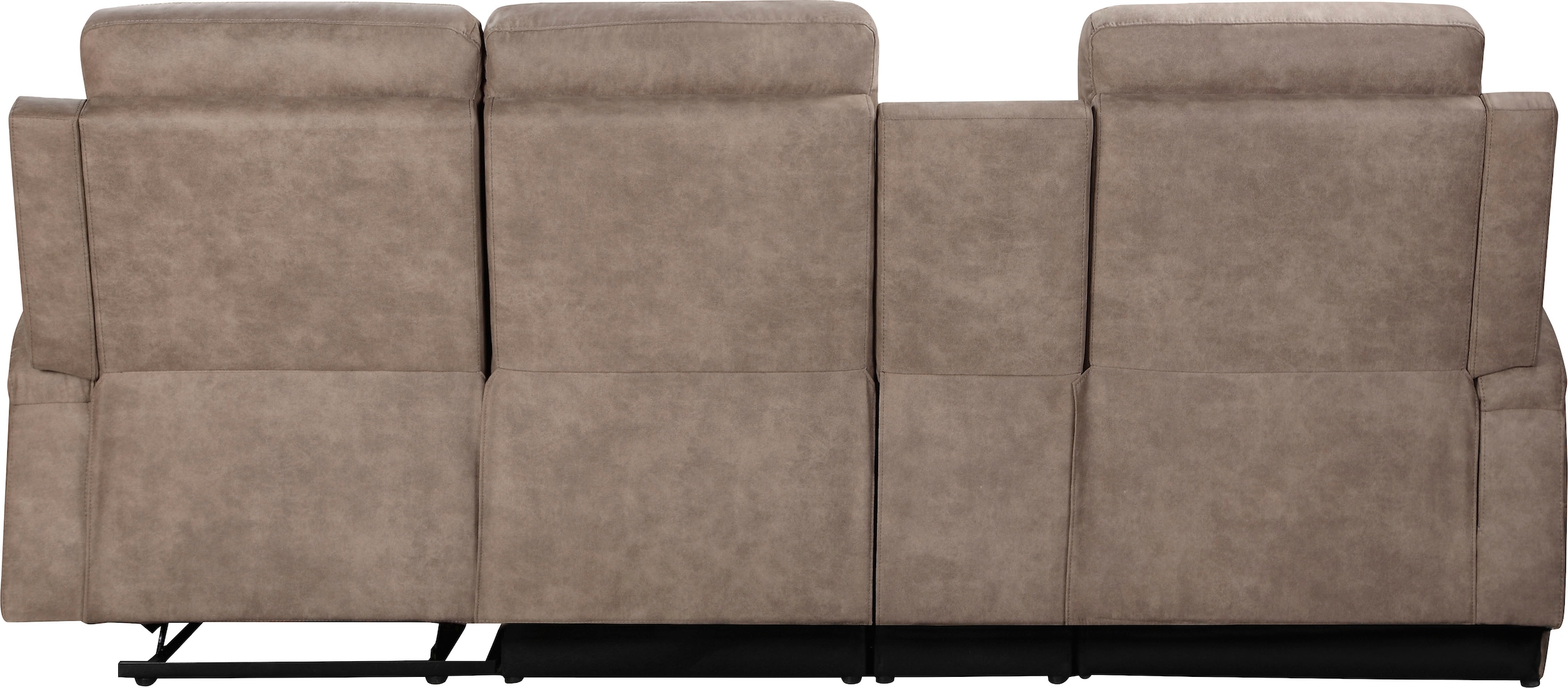 Home affaire Ecksofa »NAPORI Multimediasofa, 3er Kinosessel XXL, L-Form, 3 Bezugsstoffe«, Kinosofa mit Relaxfunktion, Getränkehalter, Staufach und Staukasten