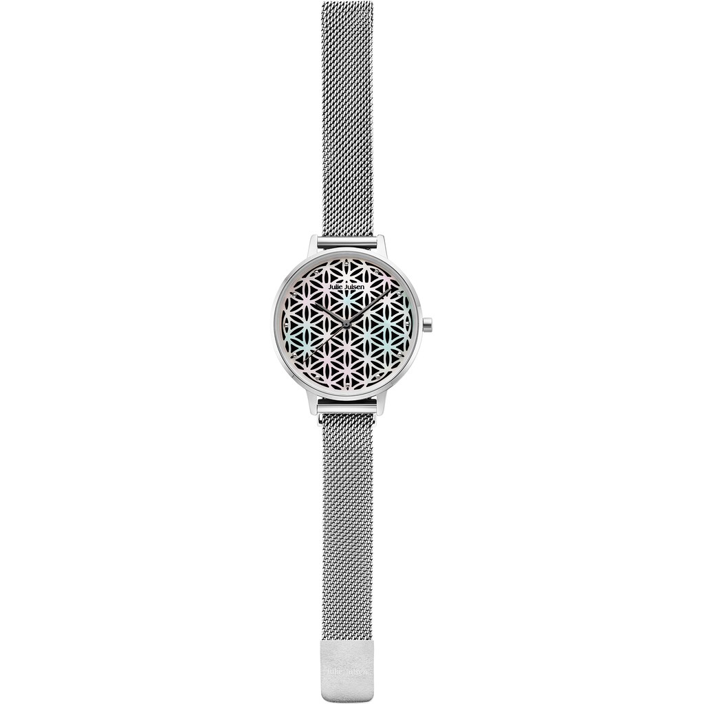 Julie Julsen Quarzuhr »Atraction Flower of Life Silver, JJW1009SME«