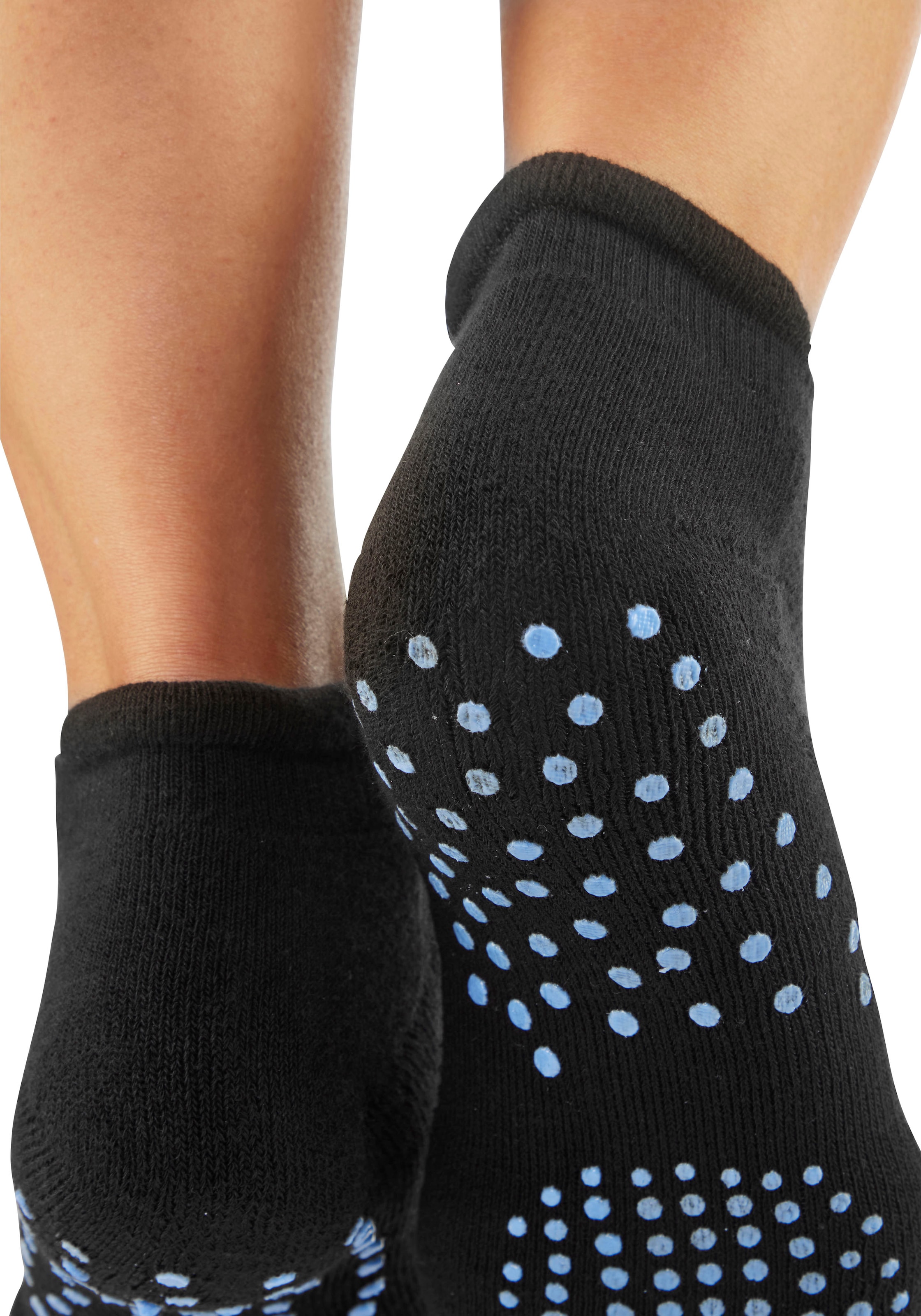 Lavana ABS-Socken, (Packung, 3 Paar), mit farbigen Noppen