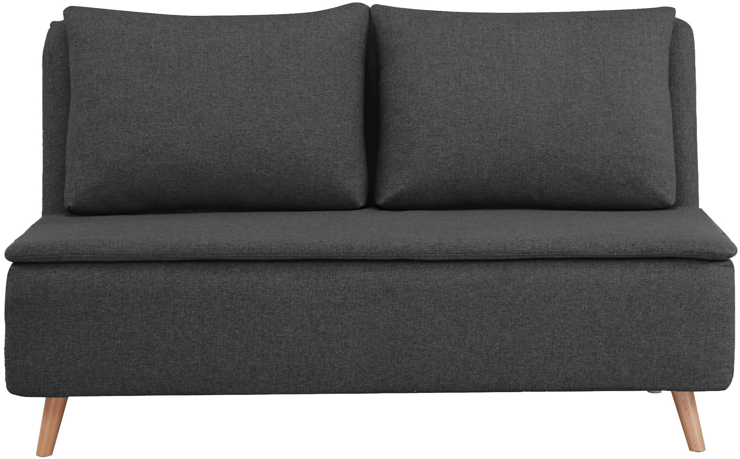Home affaire 2-Sitzer »AINSLEY 140 cm - verstellbare Rückenlehne« wandelbar zum Gästebett, Relaxsofa, Webstoff u. Cord-Bezug