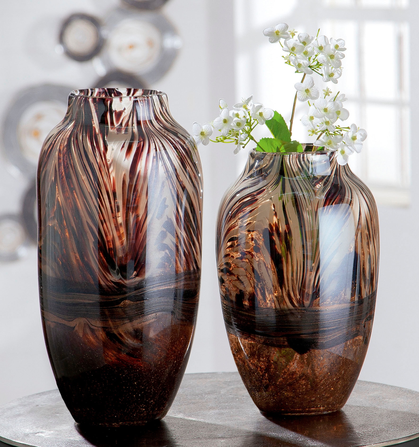 Casablanca by Gilde Tischvase »Alessia«, Blumenvase OTTO St.), Online dekorative Vase Shop Glas, (1 im aus