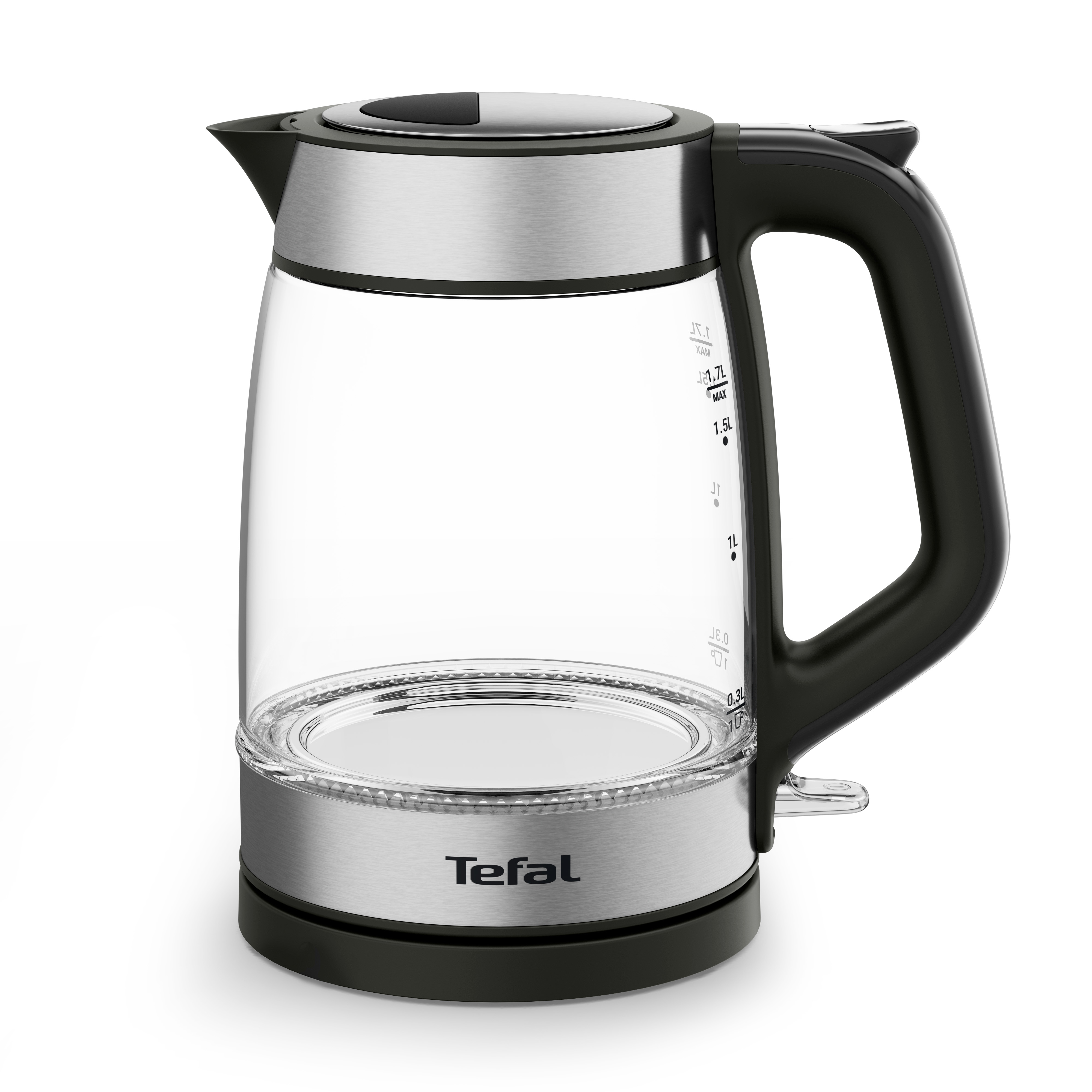 Tefal Wasserkocher »KI6058« 1,7 l 2200 W Deckelöffnung auf Knopfdruck, großes Fassungsvermögen von 1,7 l in schwarz