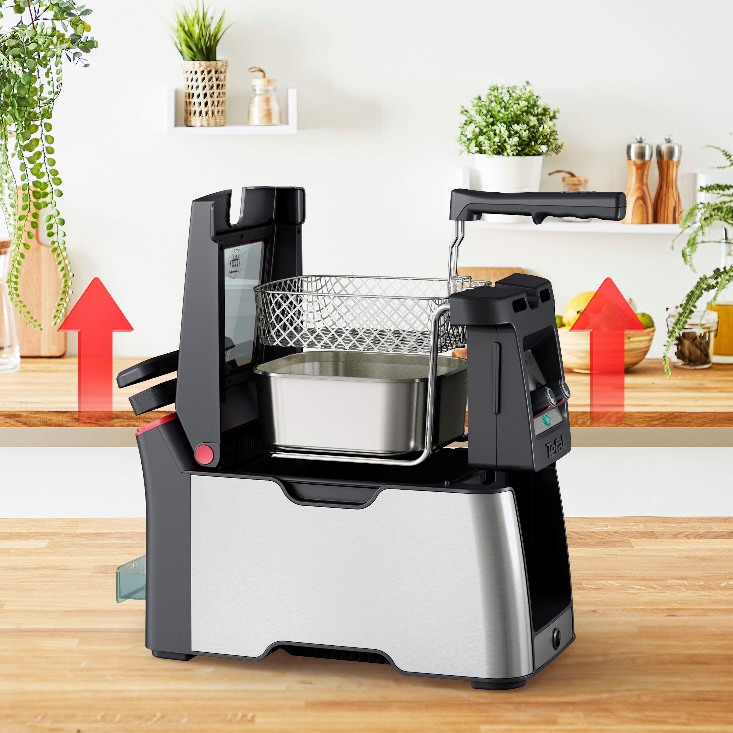 Tefal Fritteuse »Clear Duo«, 2000 W, Fassungsvermögen 3,5 l, aktives Filtersystem, Thermostat, Timer, FR600D