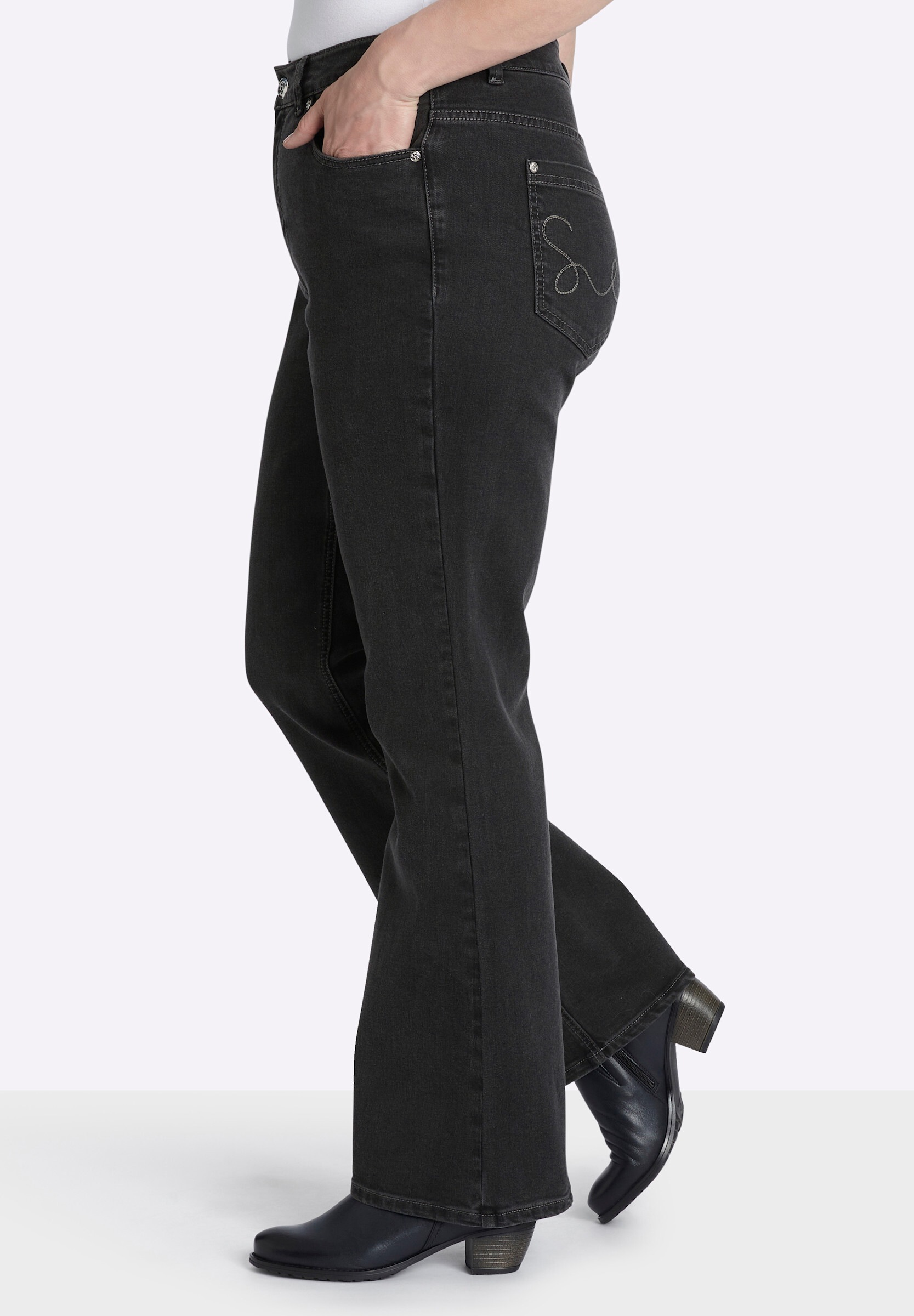 Sheego 5-Pocket-Jeans »Bootcut-Jeans Bootcut-Jeans in 5-Pocket-Form«