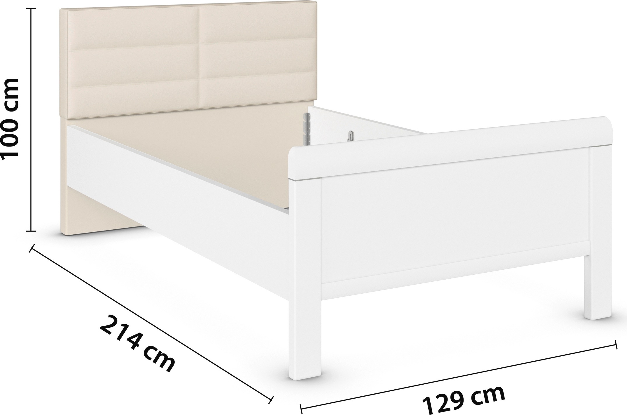 rauch Schlafzimmer-Set »Komplettschlafzimmer Schlafzimmer EVELYN«, (Set, 3 tlg.), Schrank und Bett in 2 Breiten, Nachttisch mit Paneel MADE IN GERMANY
