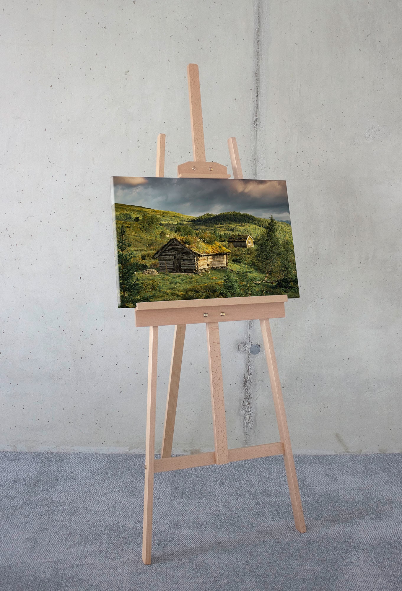 Komar Leinwandbild »Rustic Charme - Größe 60 x 40 cm«, Baum-Blätter-Natur-Berge-Blumen-Foto-Jahreszeiten-Landschaft-Meer-Strand-Palmen, (Packung, 1 St.), Keilrahmenbild mi Echtholzrahmen