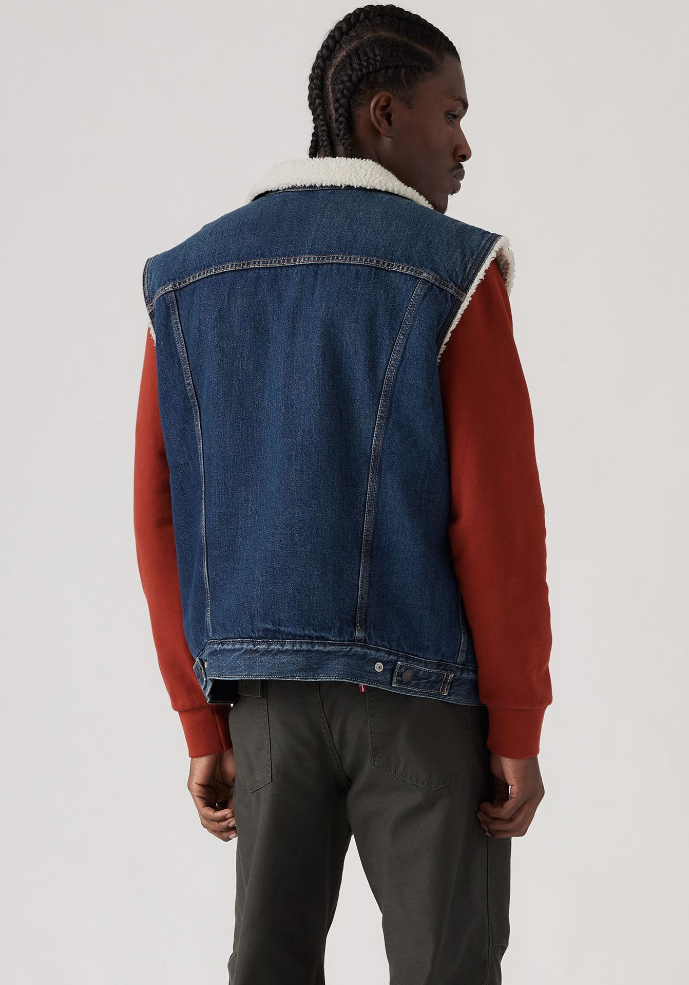 Levi's® Jeansweste »SLEEVELESS TYPE 3 SHERPA«, mit Lammfelloptik Innenfutter