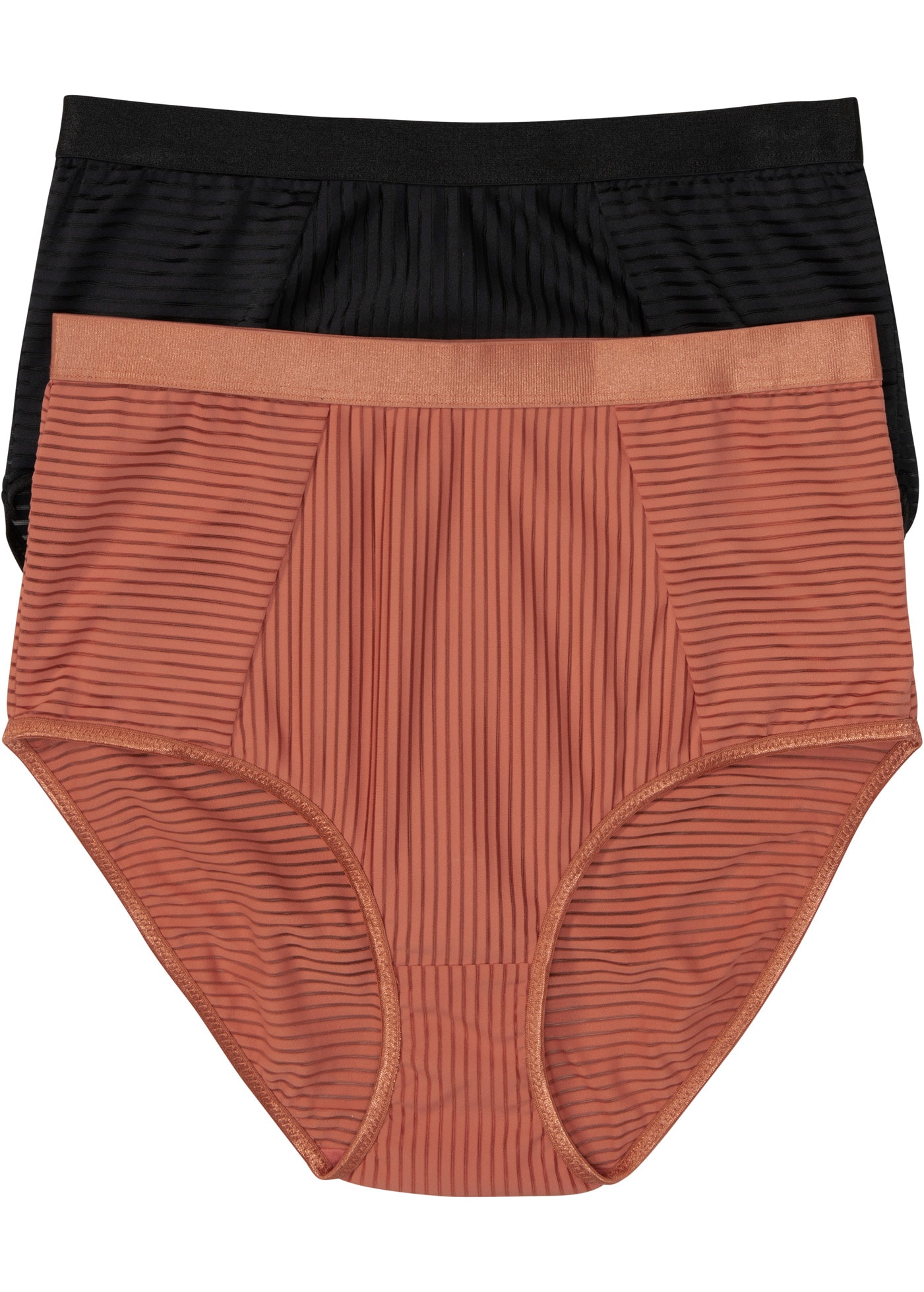 bonprix Taillenslip »Highwaist Slip ( 2er Pack)« Packung, 2 Stk. Highwaist Slip, aus Polyamid und Elasthan, bequeme Passform